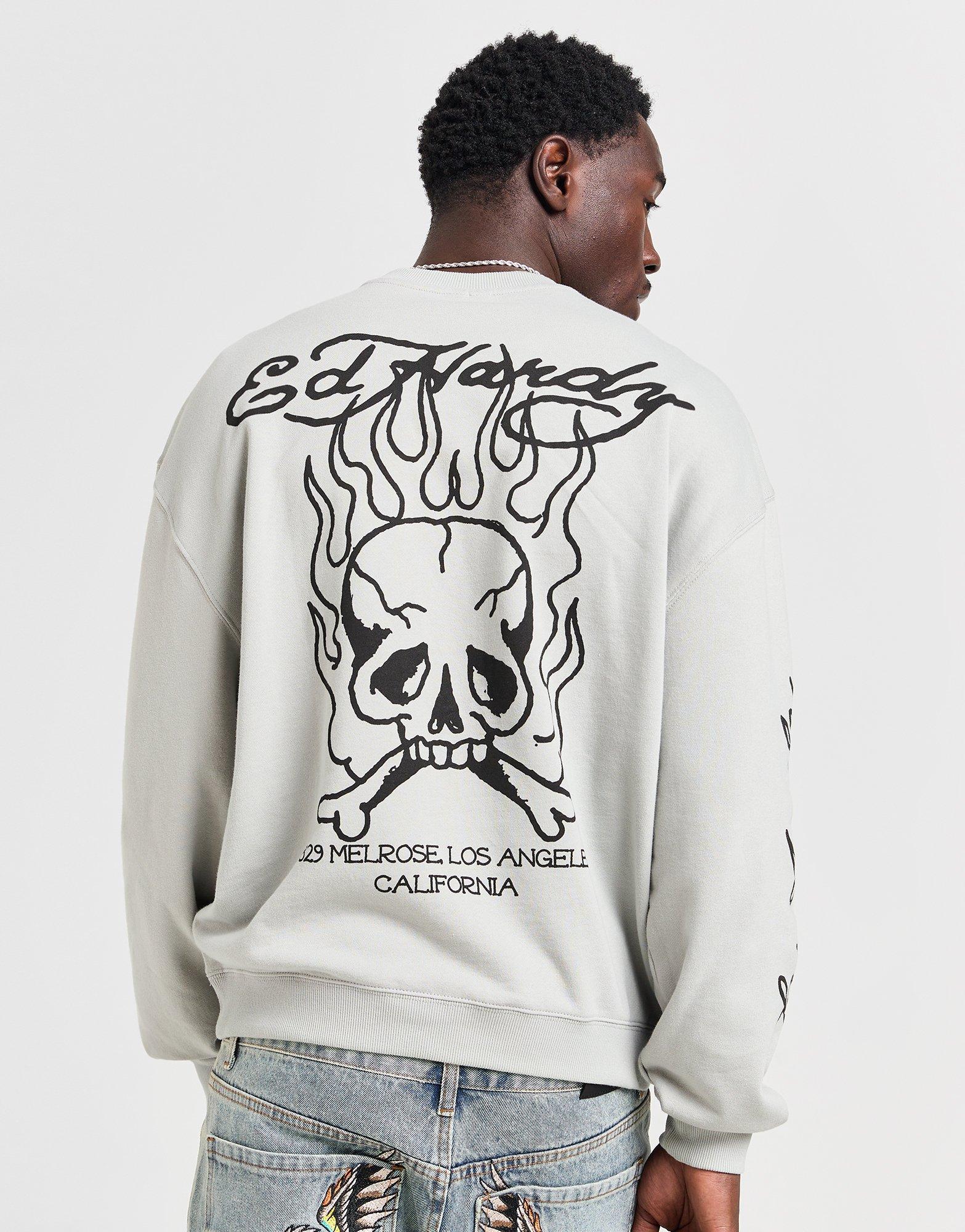 Ed Hardy Flash Sheet Crew Sweatshirt