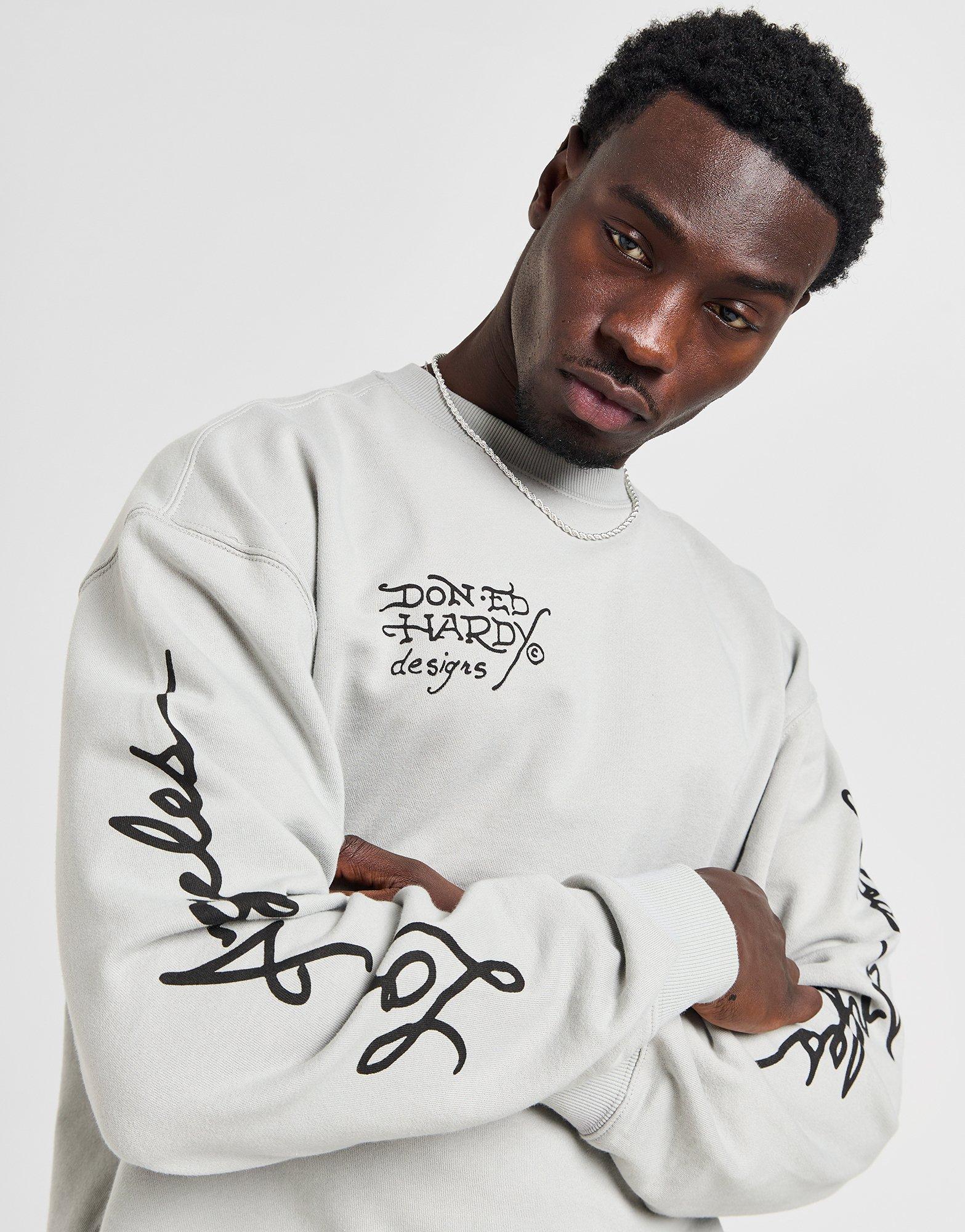 Ed Hardy Flash Sheet Crew Sweatshirt