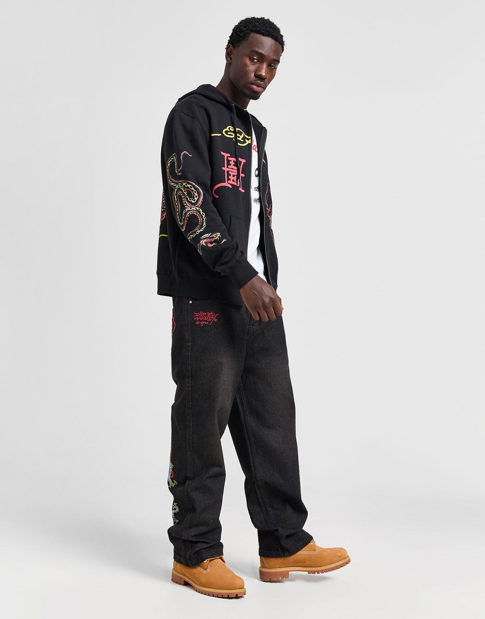 Ed Hardy Dragon Diamante Jeans