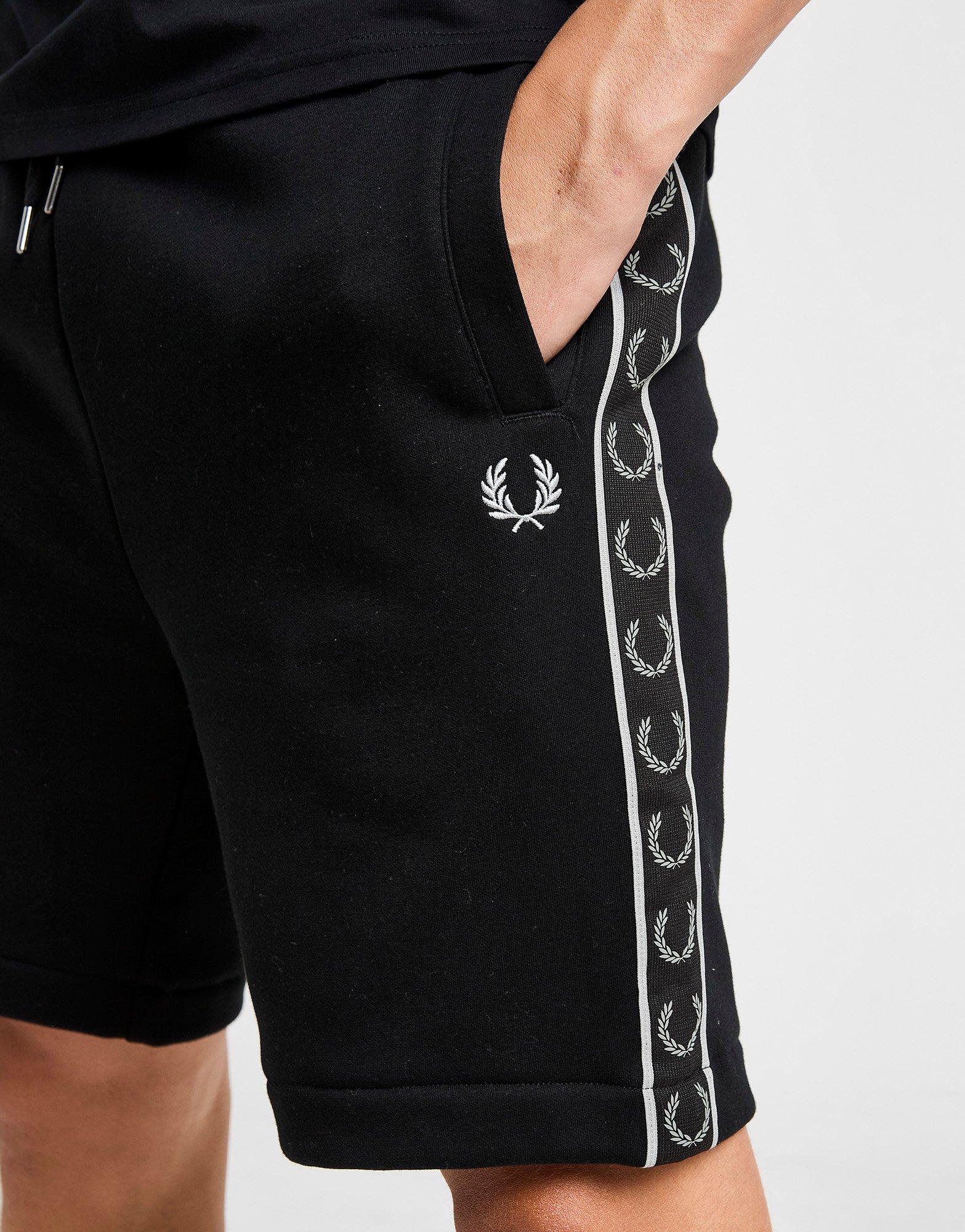 Black Fred Perry Taped Shorts - JD Sports Global