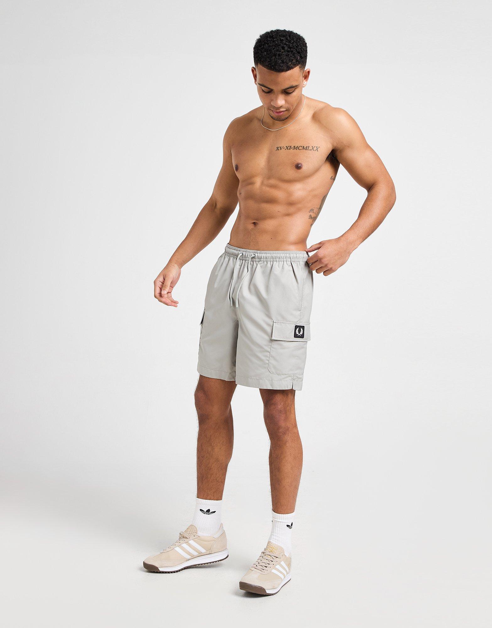 Fred Perry Badge Cargo Swim Shorts