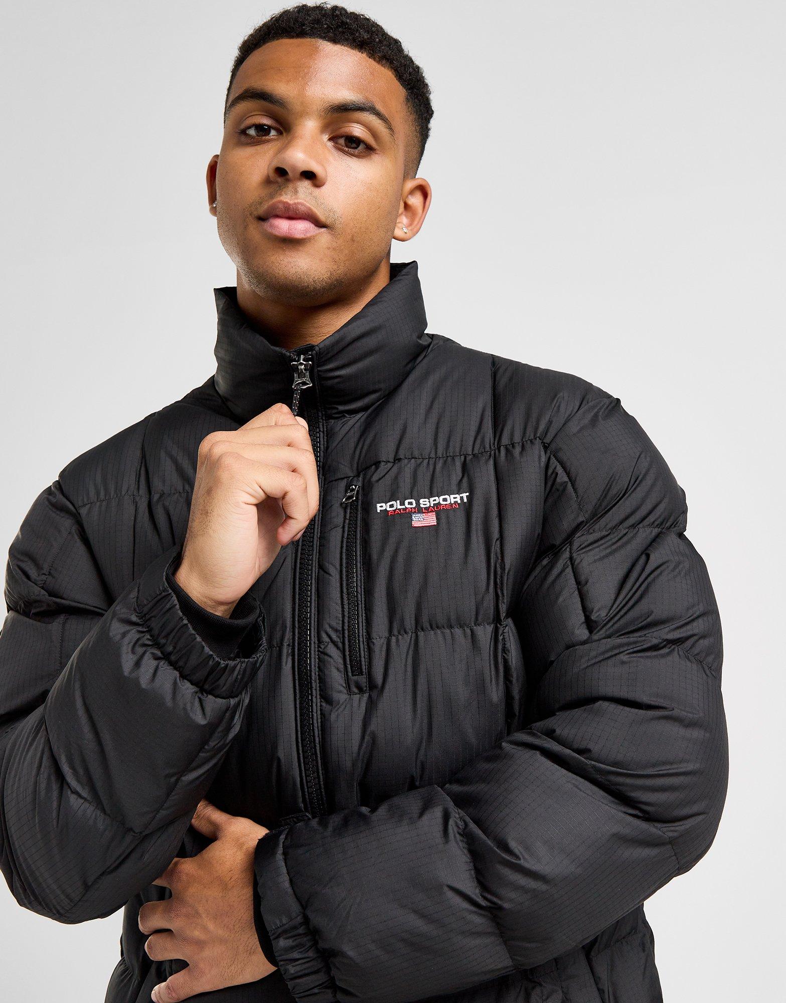 Black Polo Sport Square Baffle Jacket JD Sports UK