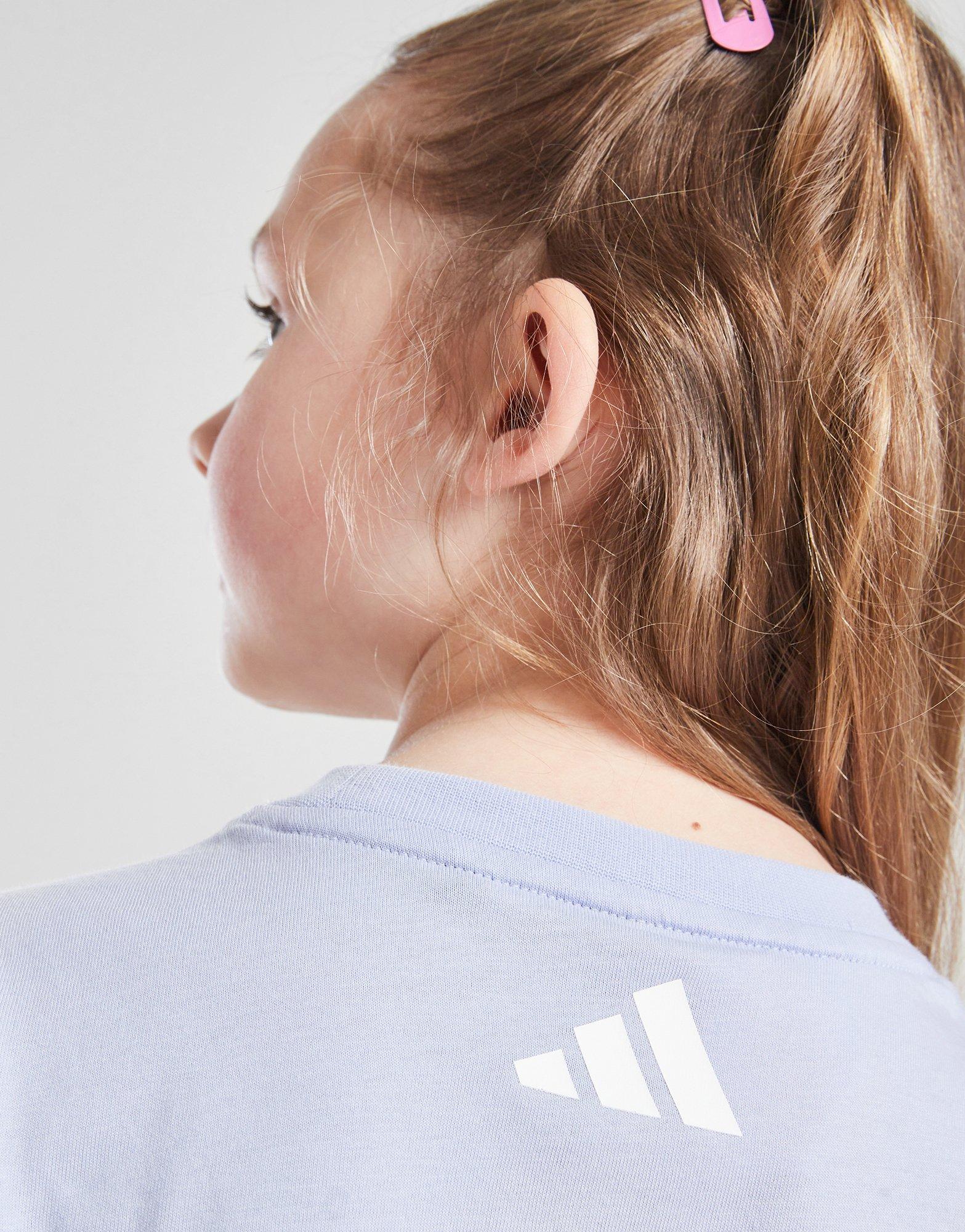 adidas Girls' Linear T-shirt/shorts Set Children