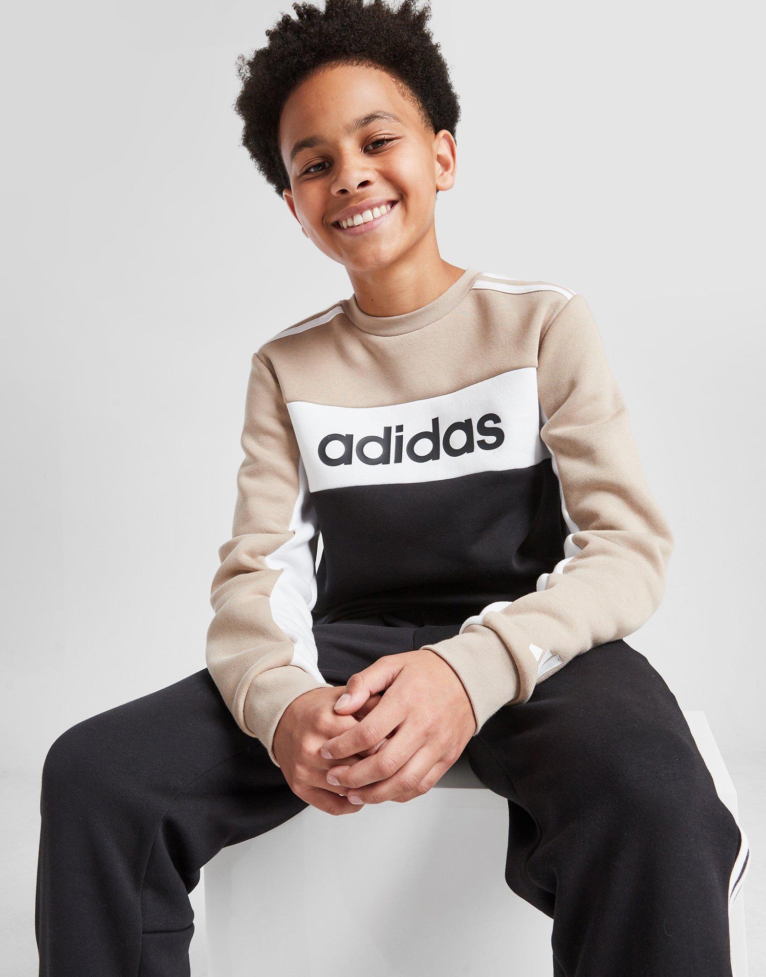 adidas Badge Of Sport Colour Block Tracksuit Junior