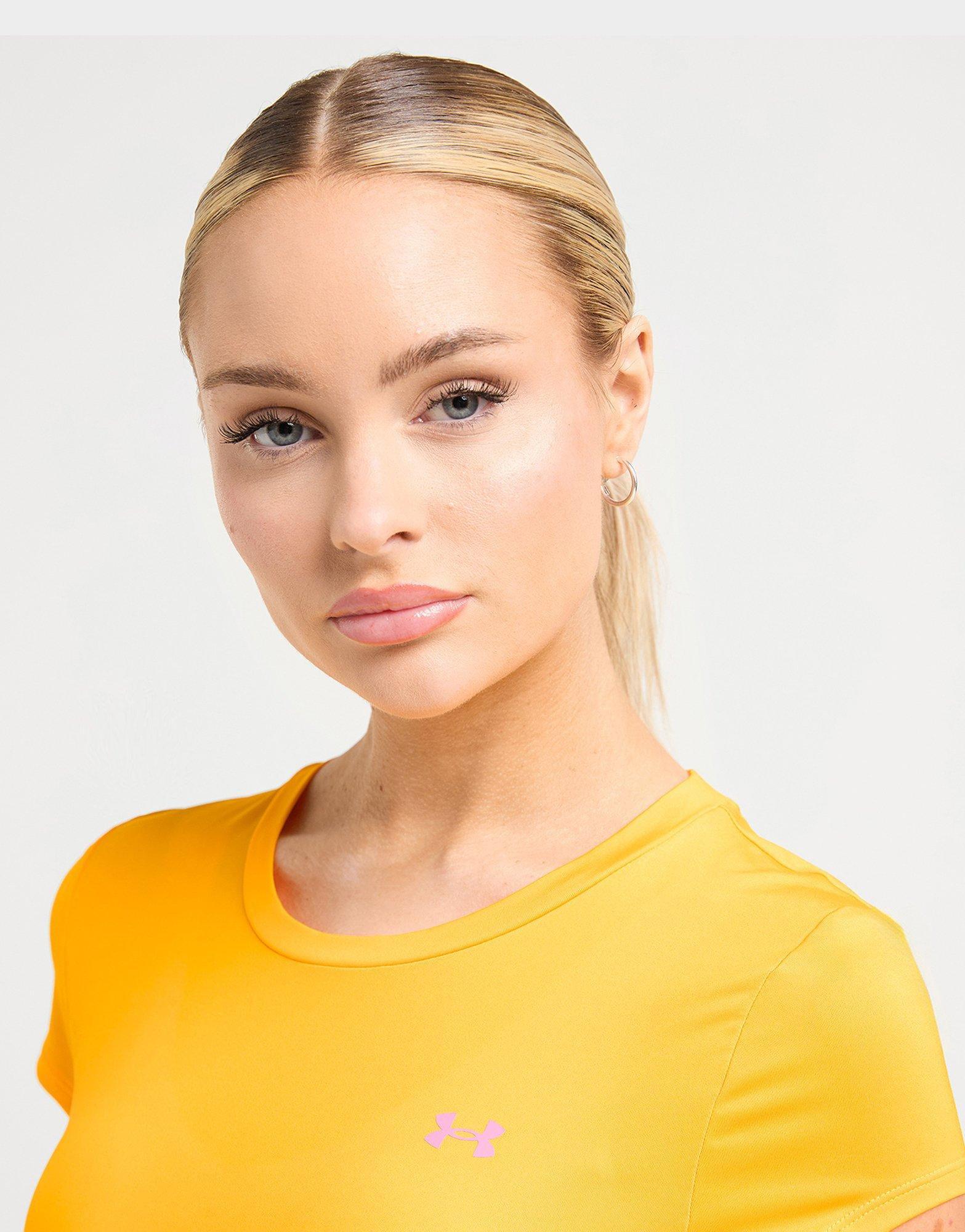 Under Armour HeatGear Wordmark Crop T-Shirt