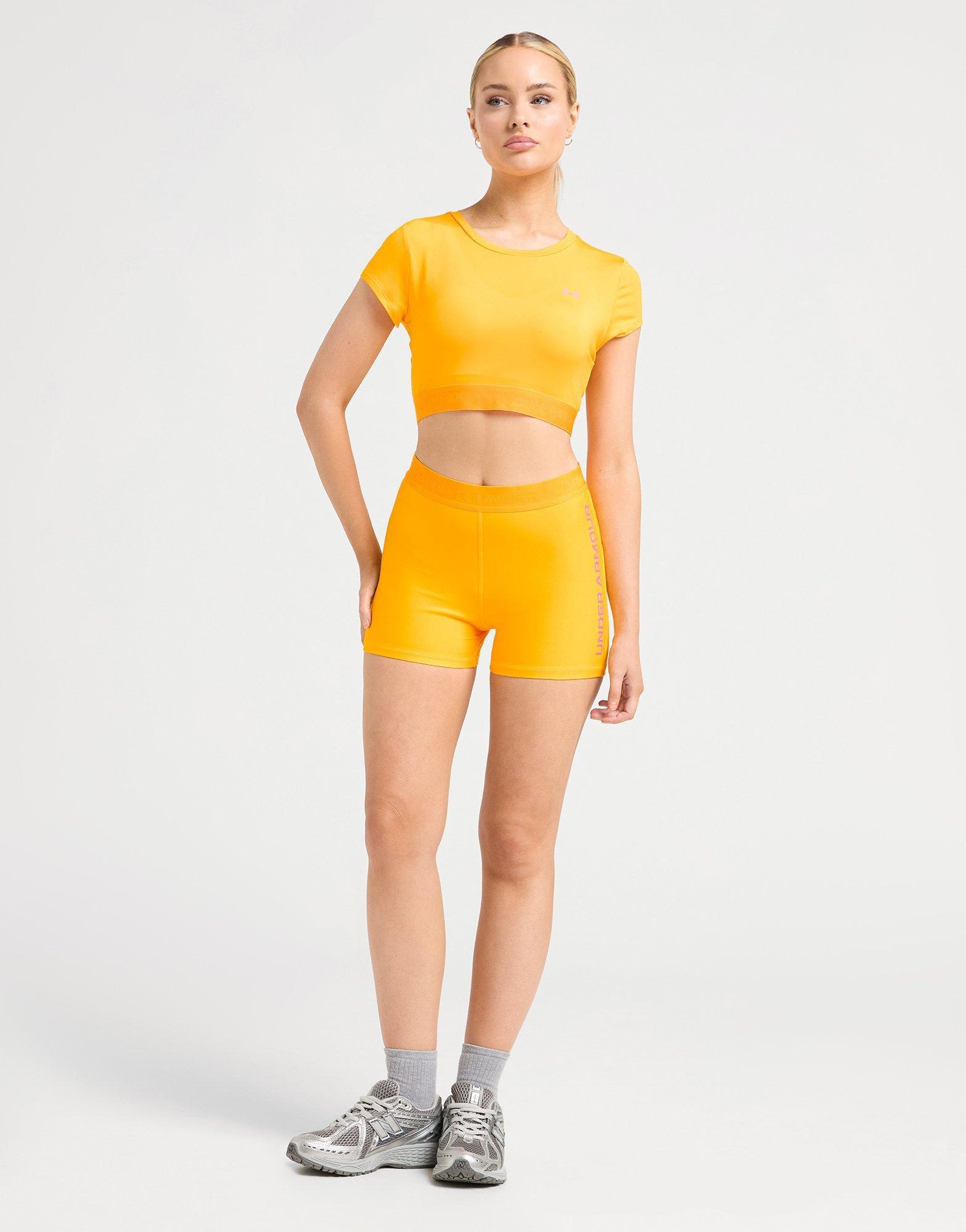 Under Armour HeatGear Wordmark Crop T-Shirt