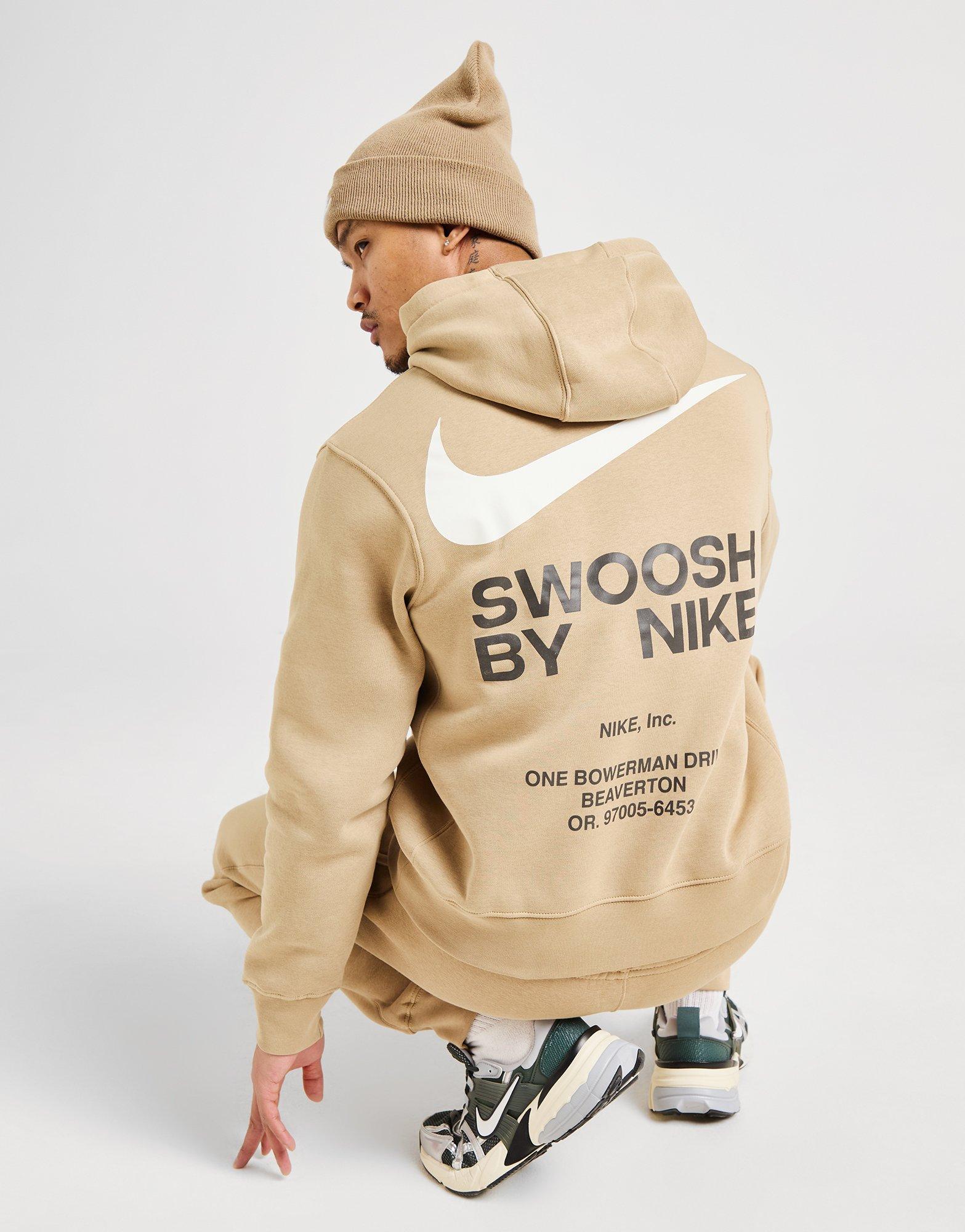 Brown Nike Swoosh Hoodie - JD Sports Global