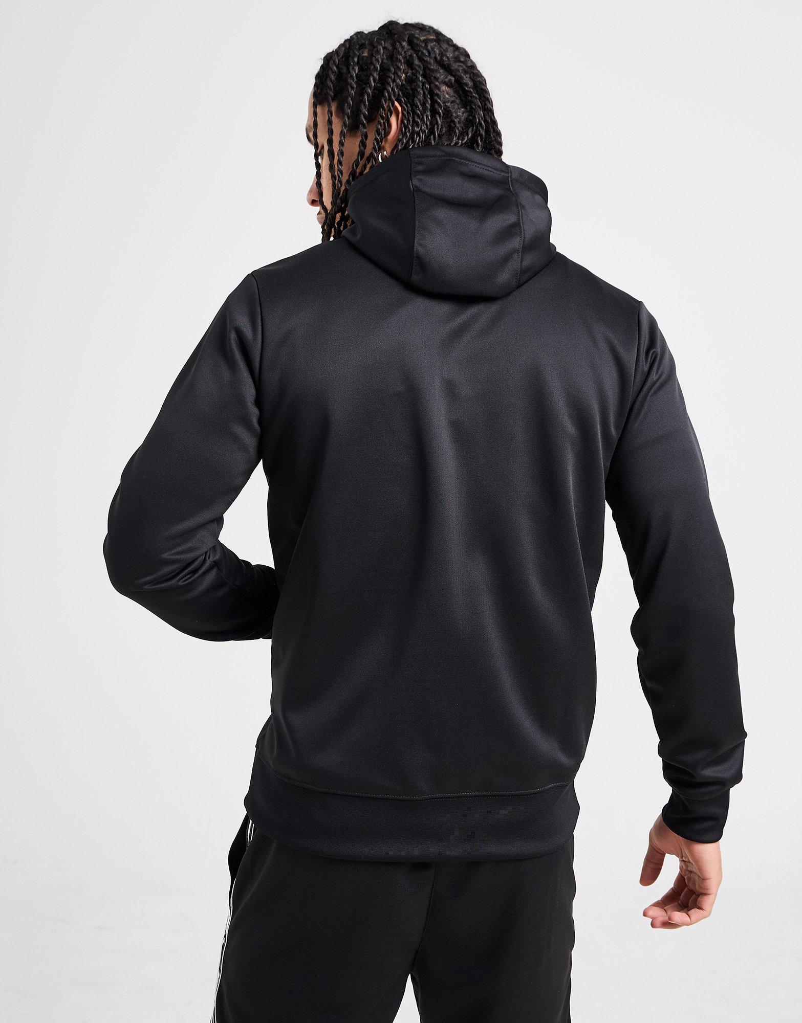 Black Nike Tape Polyknit Full Zip Hoodie - JD Sports Global
