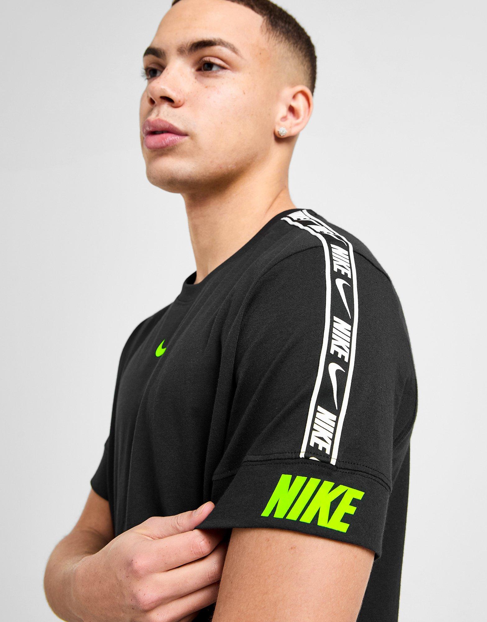 Black Nike Repeat Tape T-Shirt - JD Sports Global