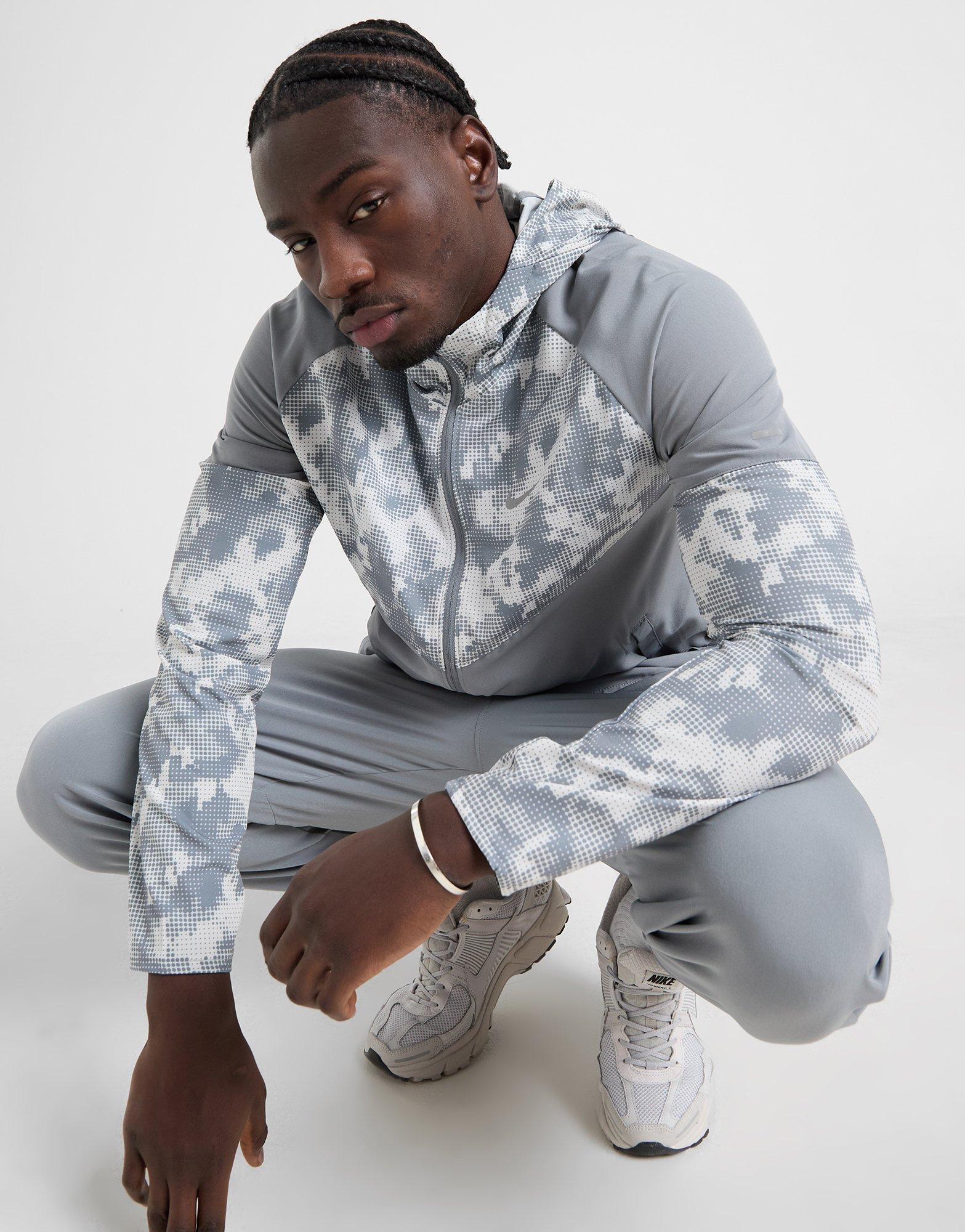 Grey Nike Repel Miler Camo Jacket JD Sports Global