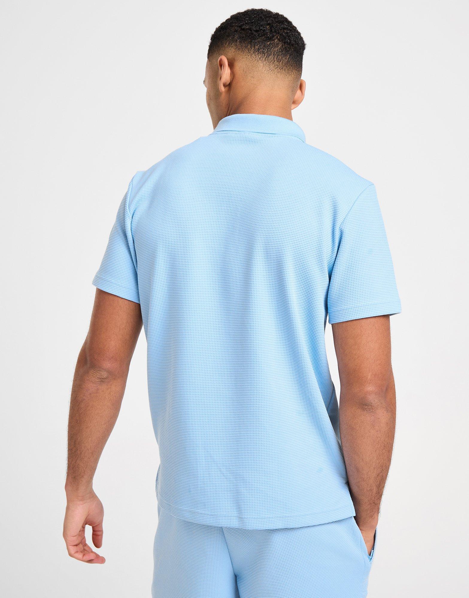 Blue adidas Originals Waffle Polo Shirt - JD Sports Global