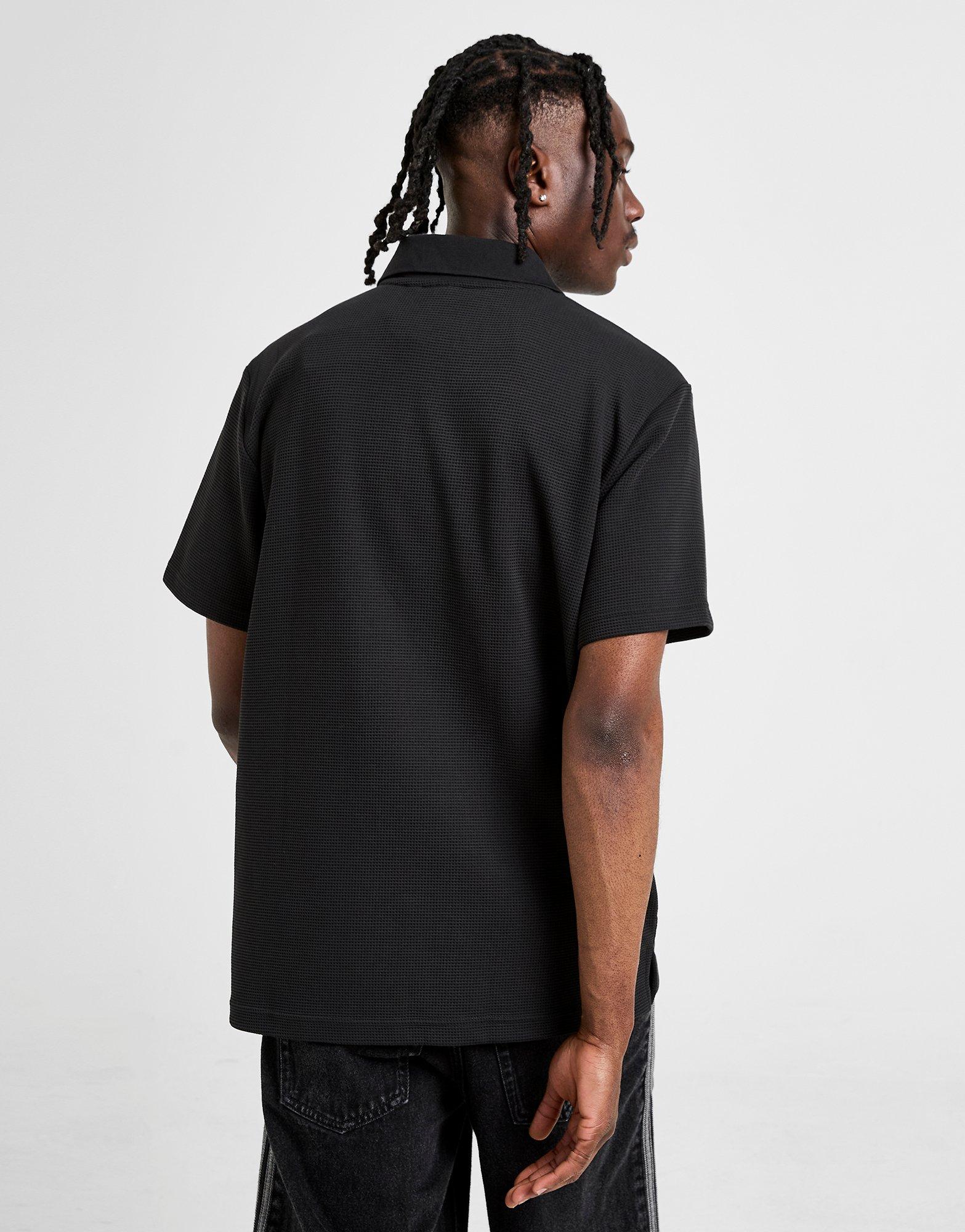 Black adidas Originals Waffle Polo Shirt - JD Sports Global