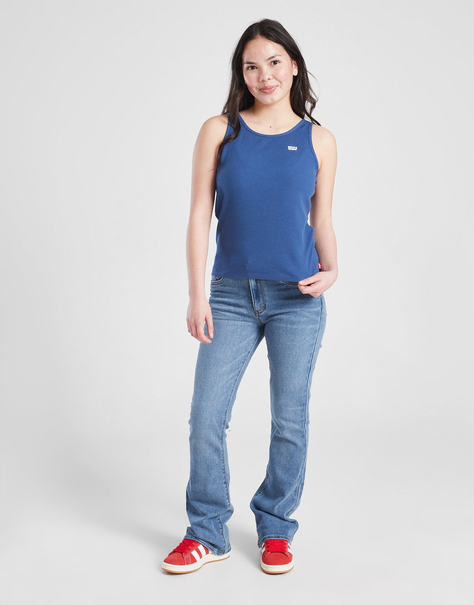 LEVI'S Girls' Small Logo Ribbed Tank Top Junior