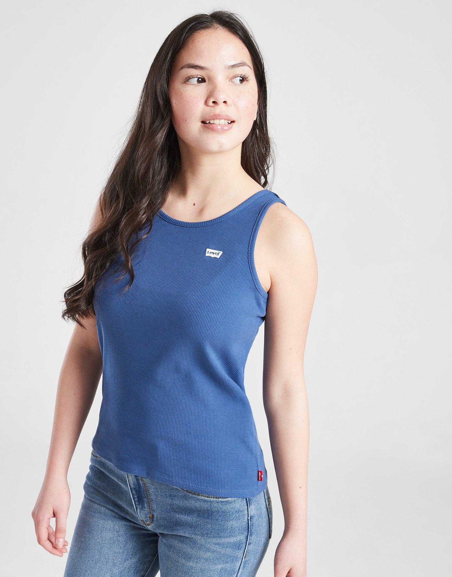LEVI'S Girls' Small Logo Ribbed Tank Top Junior