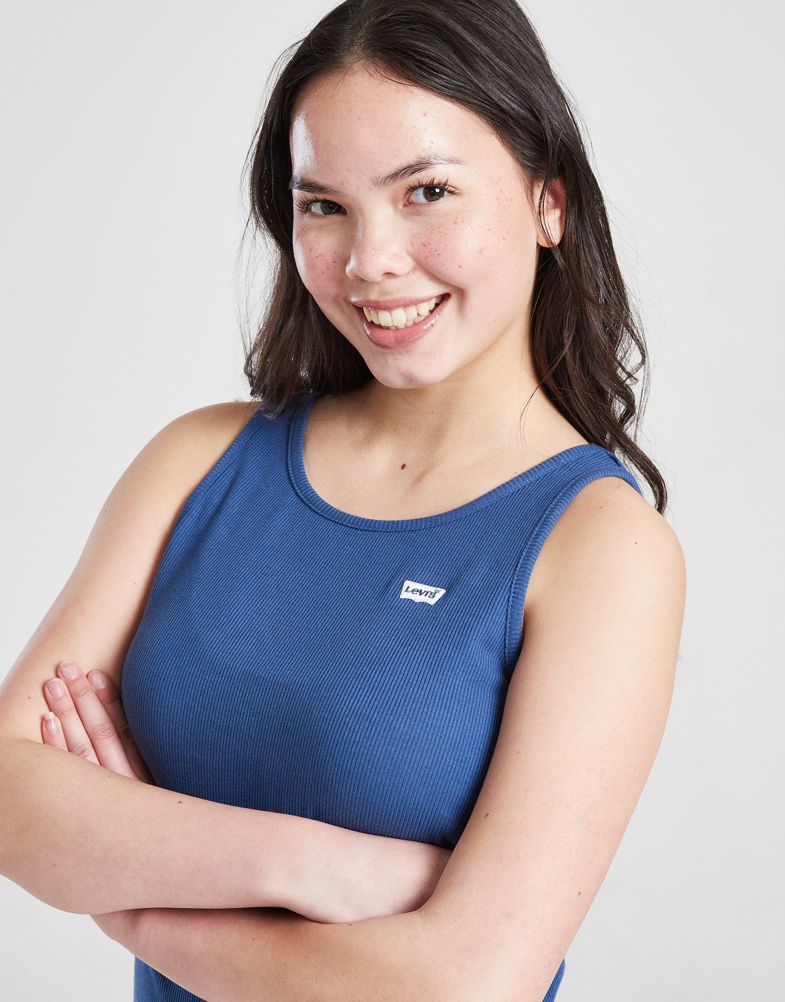 LEVI'S Girls' Small Logo Ribbed Tank Top Junior