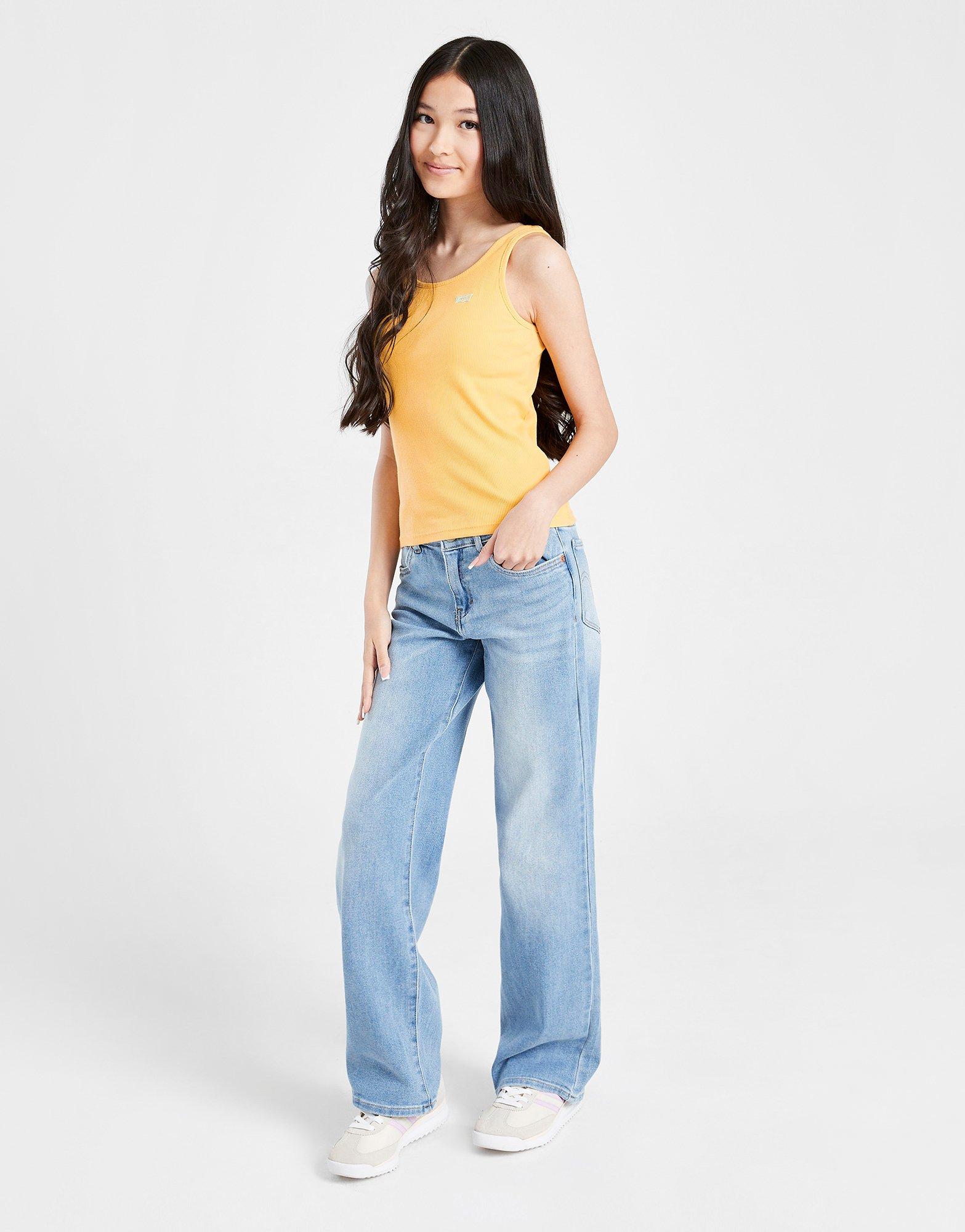 LEVI'S Girls' Small Logo Ribbed Tank Top Junior