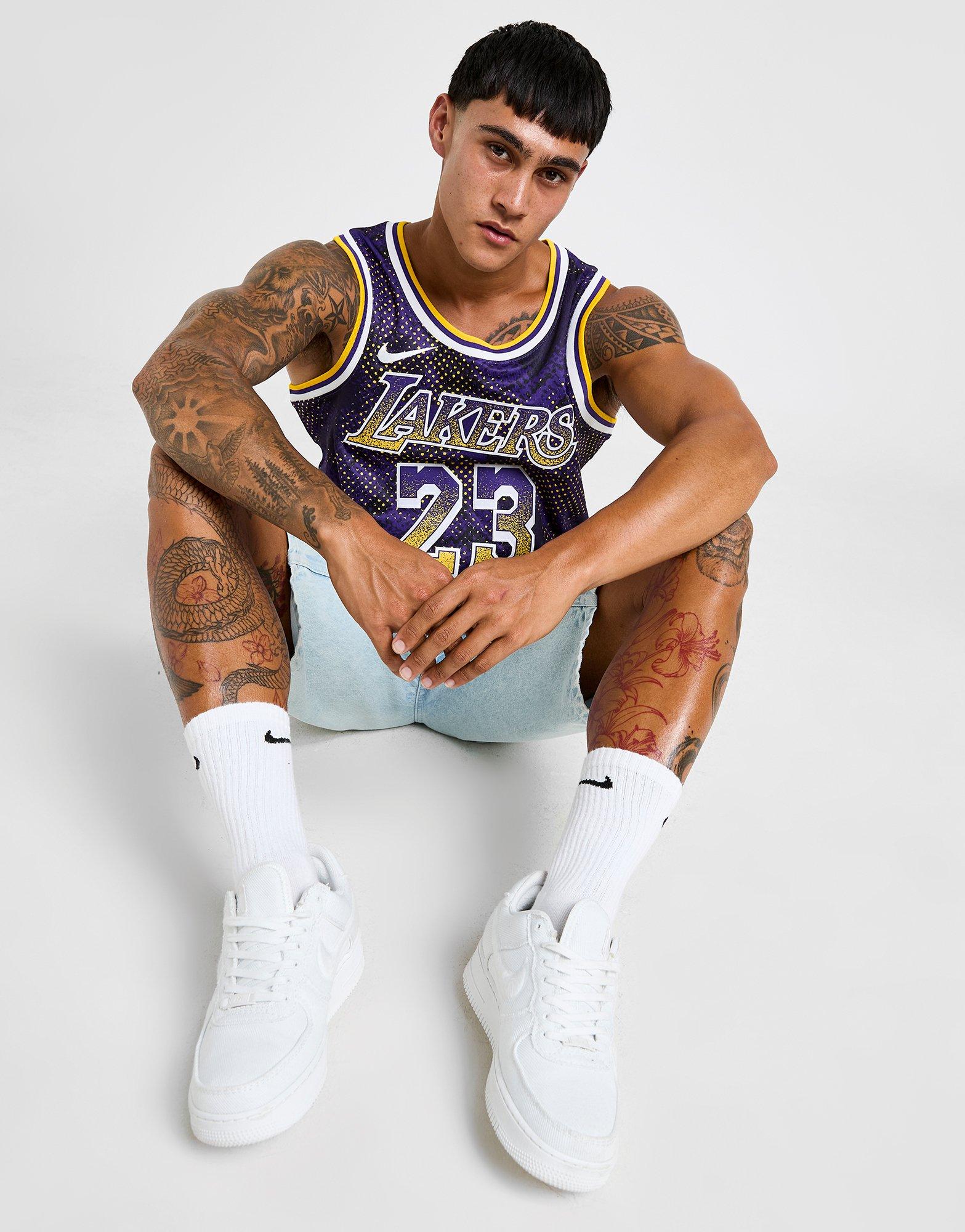 Purple Nike NBA LA Lakers James #23 Select Series Jersey