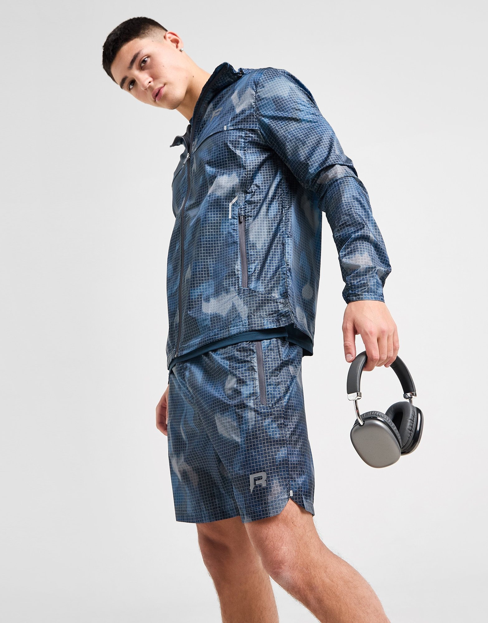 Blue Reprimo Tide Reflective Grid Shorts - JD Sports Ireland