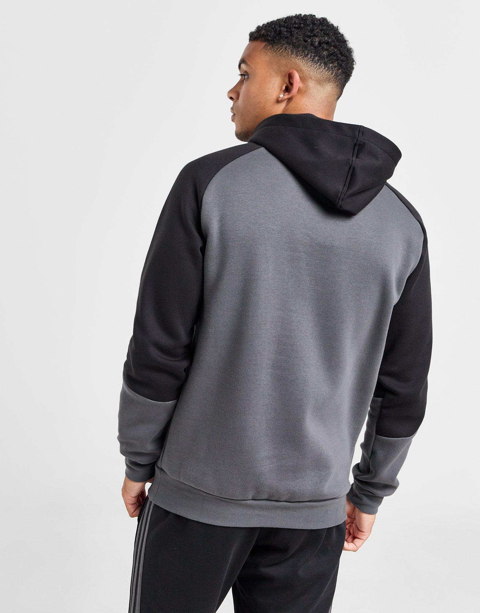 adidas Felpa con Cappuccio Colour Block Essentials in Grigio JD Sports