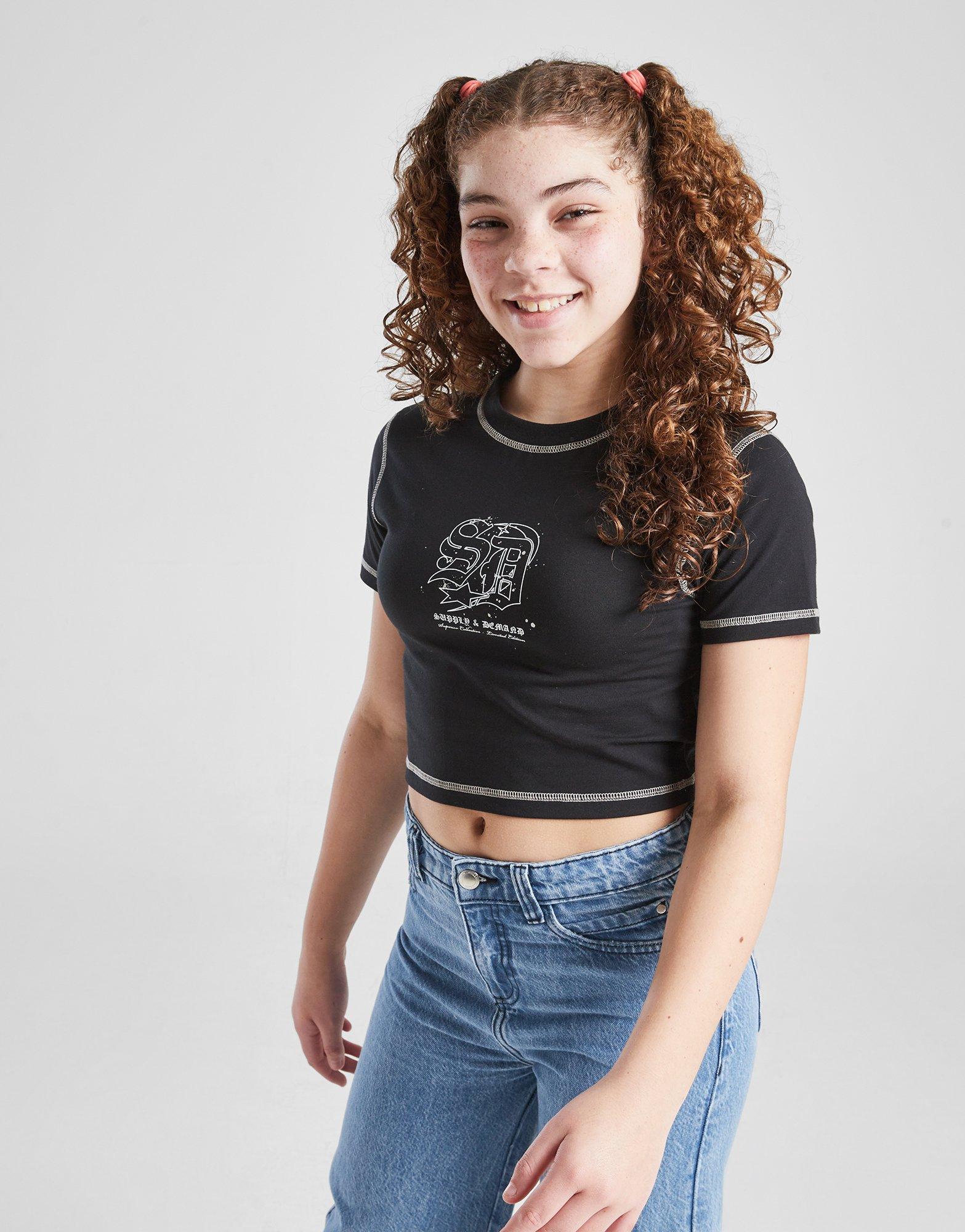 Supply & Demand Girls' Cross Graphic Baby T-Shirt Junior