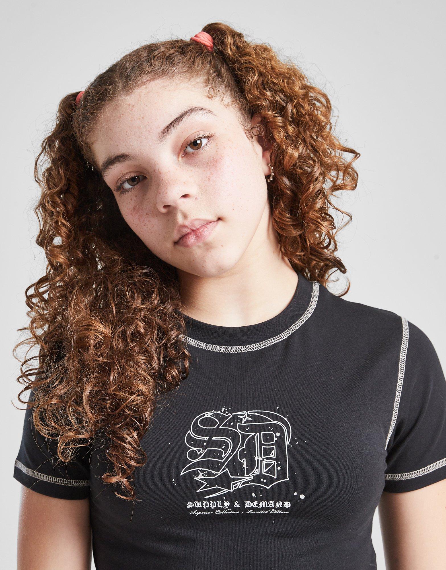 Supply & Demand Girls' Cross Graphic Baby T-Shirt Junior