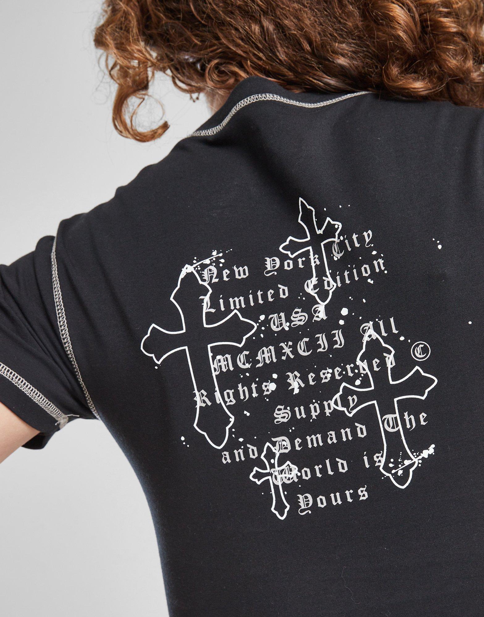 Supply & Demand Girls' Cross Graphic Baby T-Shirt Junior