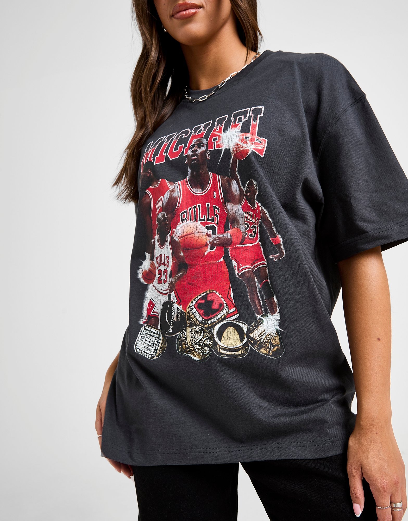 Rap T-Shirt Match Jordan 1 Bubble Gum (Black) main image 1