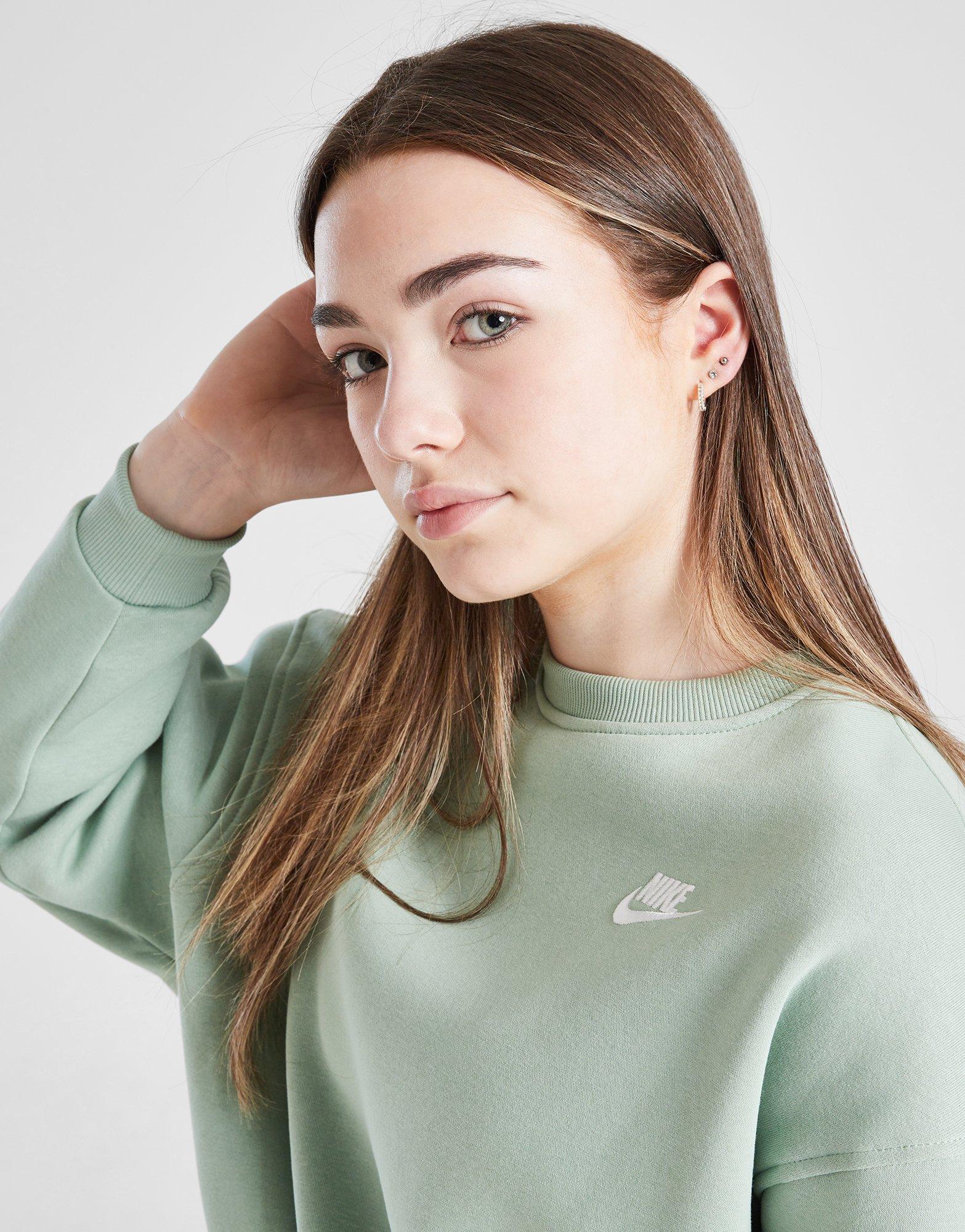 Nike Girls' Club Fleece Boxy Crew Sweatshirt Junior