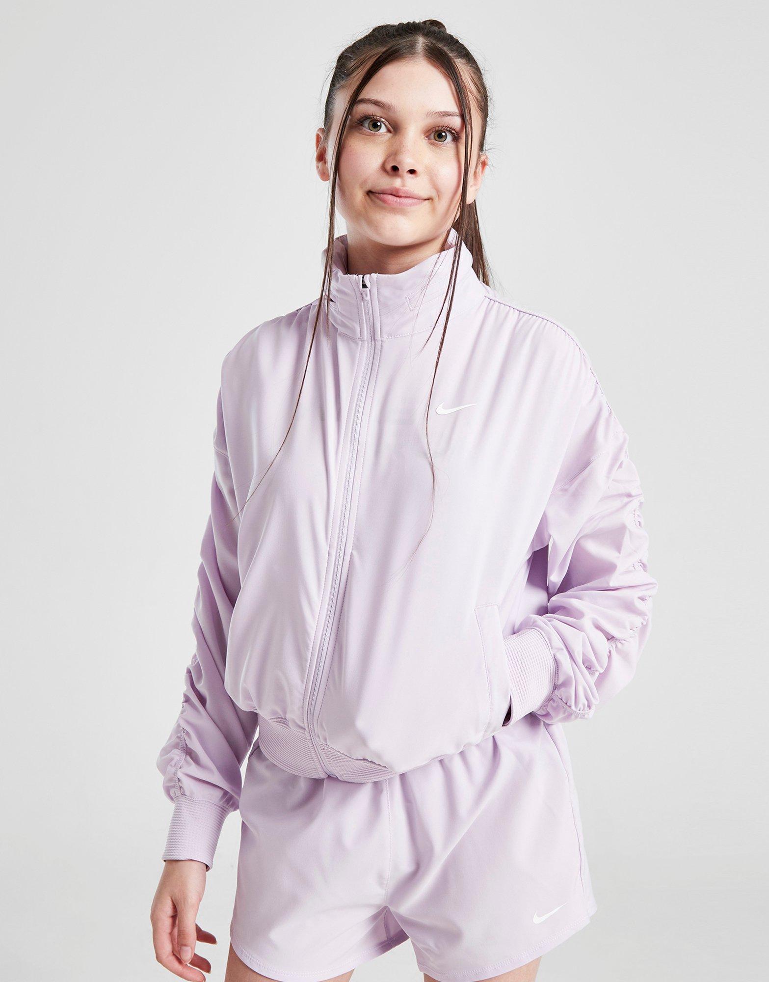 Nike Girls' Fitness Dri-fit Lightweight Jacket Junior