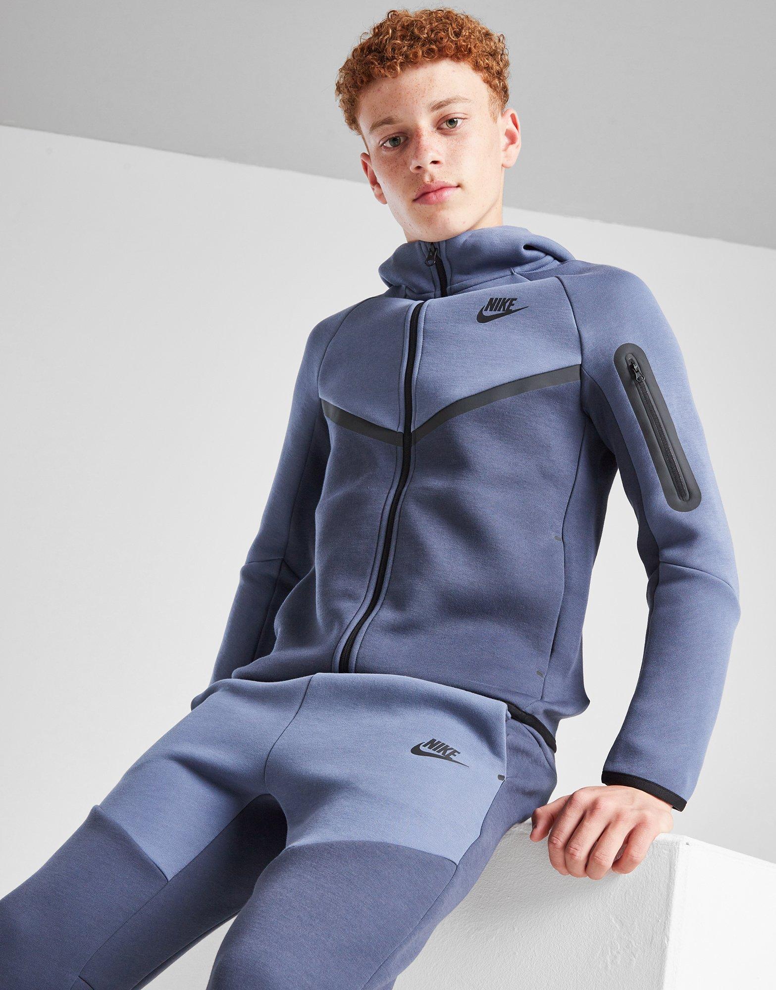 Nike Tech Colour Block Full Zip Hoodie Junior