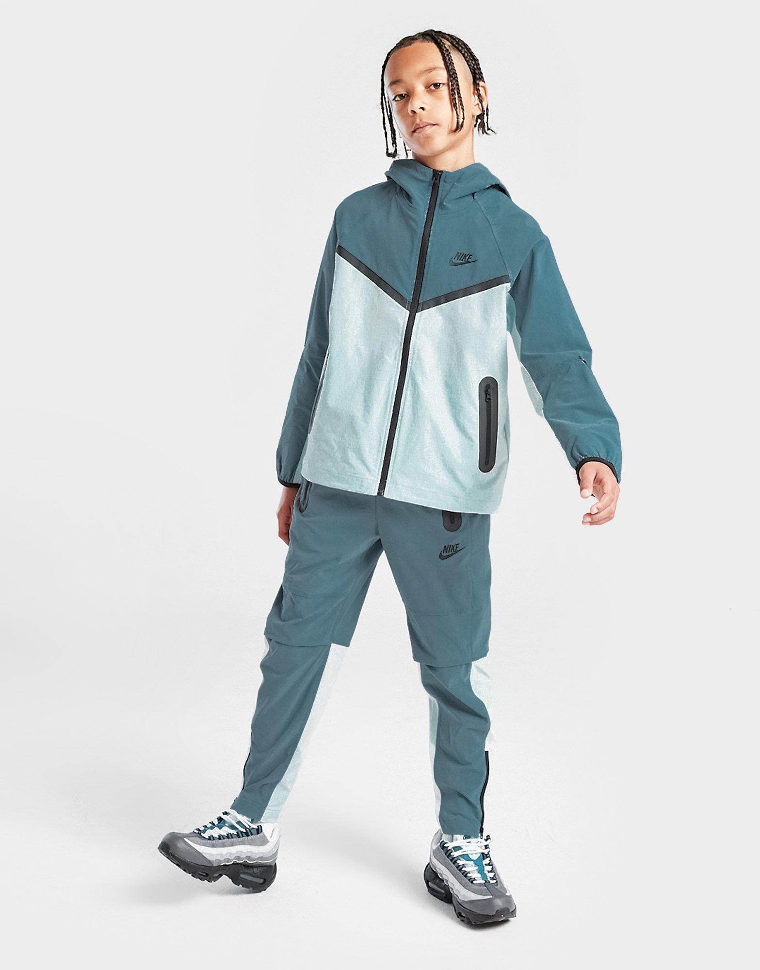 Nike Tech Woven Full Zip Colour Block Jacket Junior