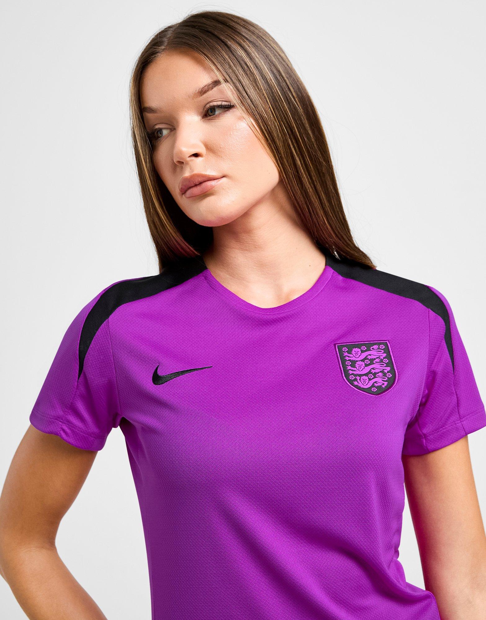 Nike Dri-FIT voetbaltop met korte mouwen voor dames Engeland Strike