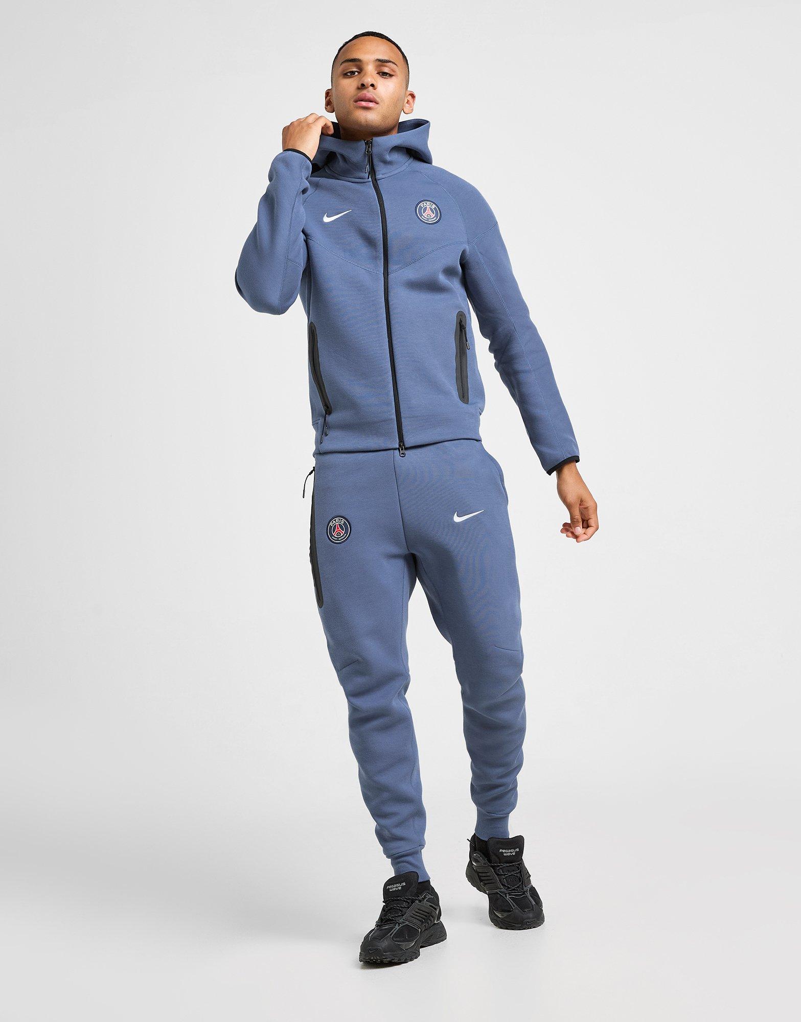 Blue Nike Paris Saint Germain Tech Fleece Full Zip Hoodie