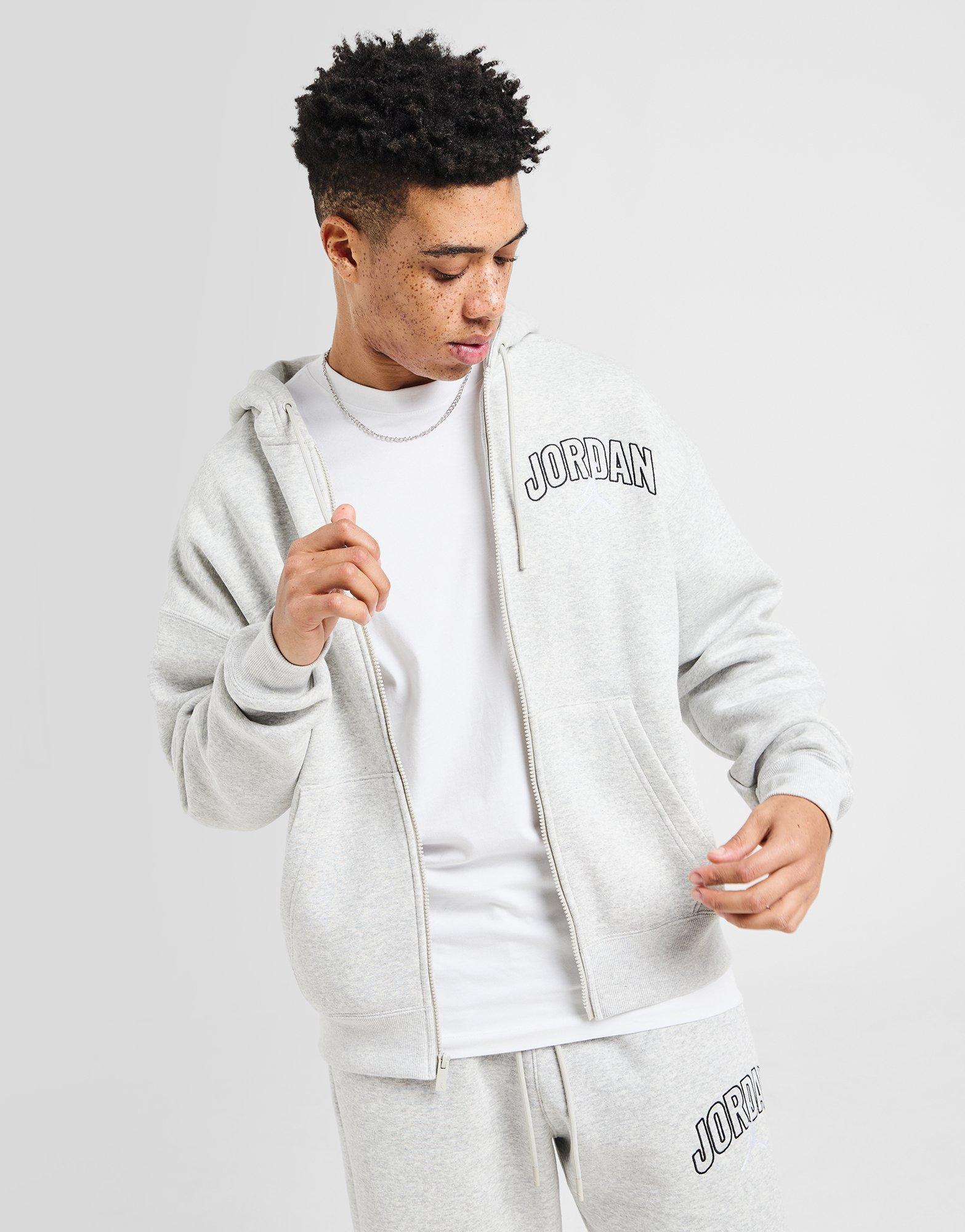 Grey Jordan Varsity Full Zip Hoodie - JD Sports Global