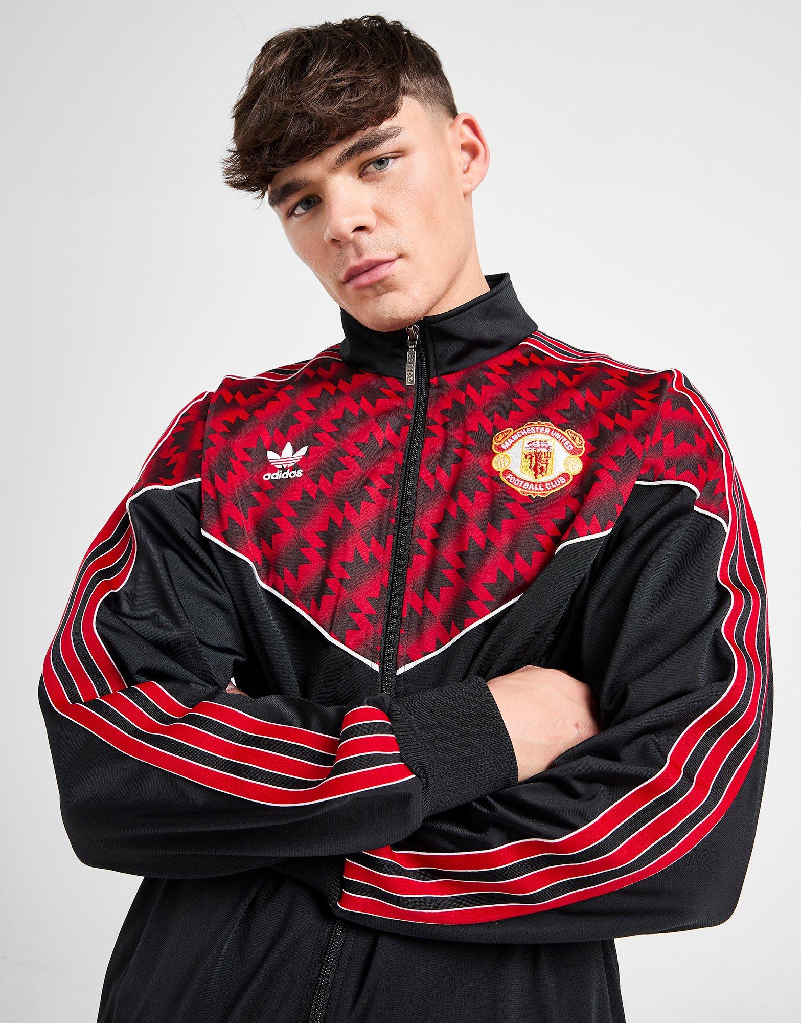 トップス Manchester United '91 Tops & Pants Black adidas Manchester United Track Top 91 - JD Sports Global
