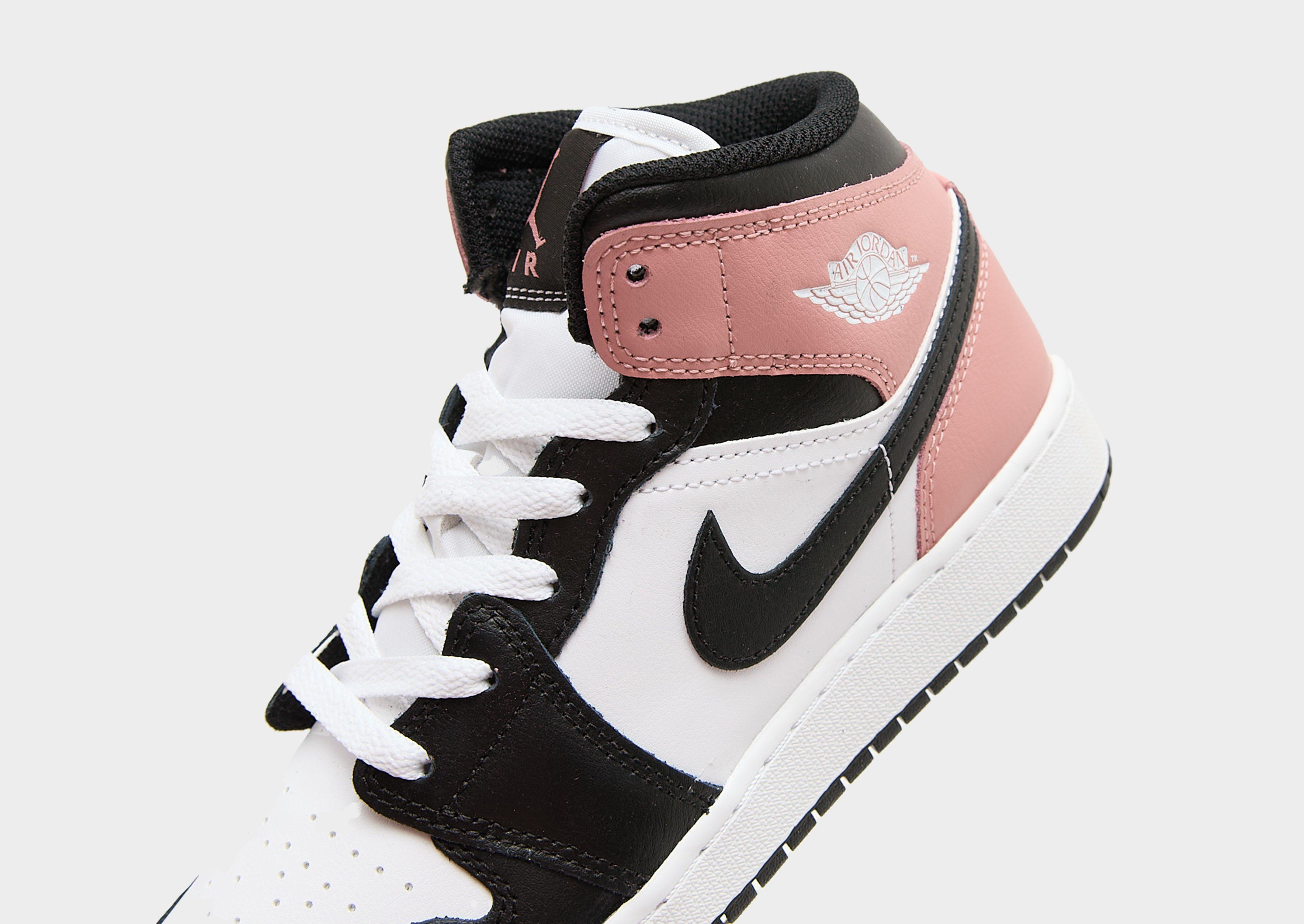 White Nike Older Kids' Shoes Air Jordan 1 Mid - JD Sports Global