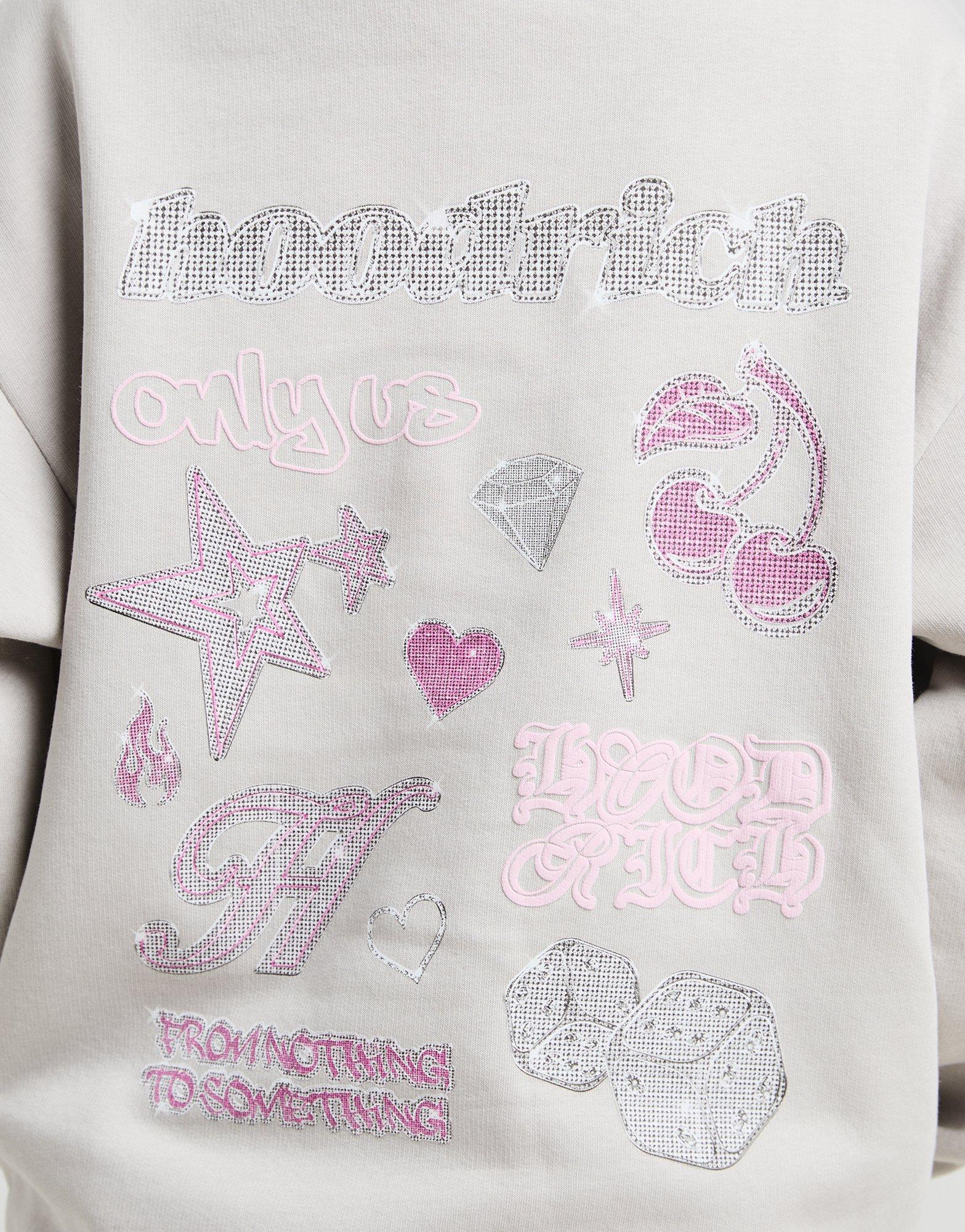 Hoodrich Jewel Overhead Boyfriend Hoodie Damen