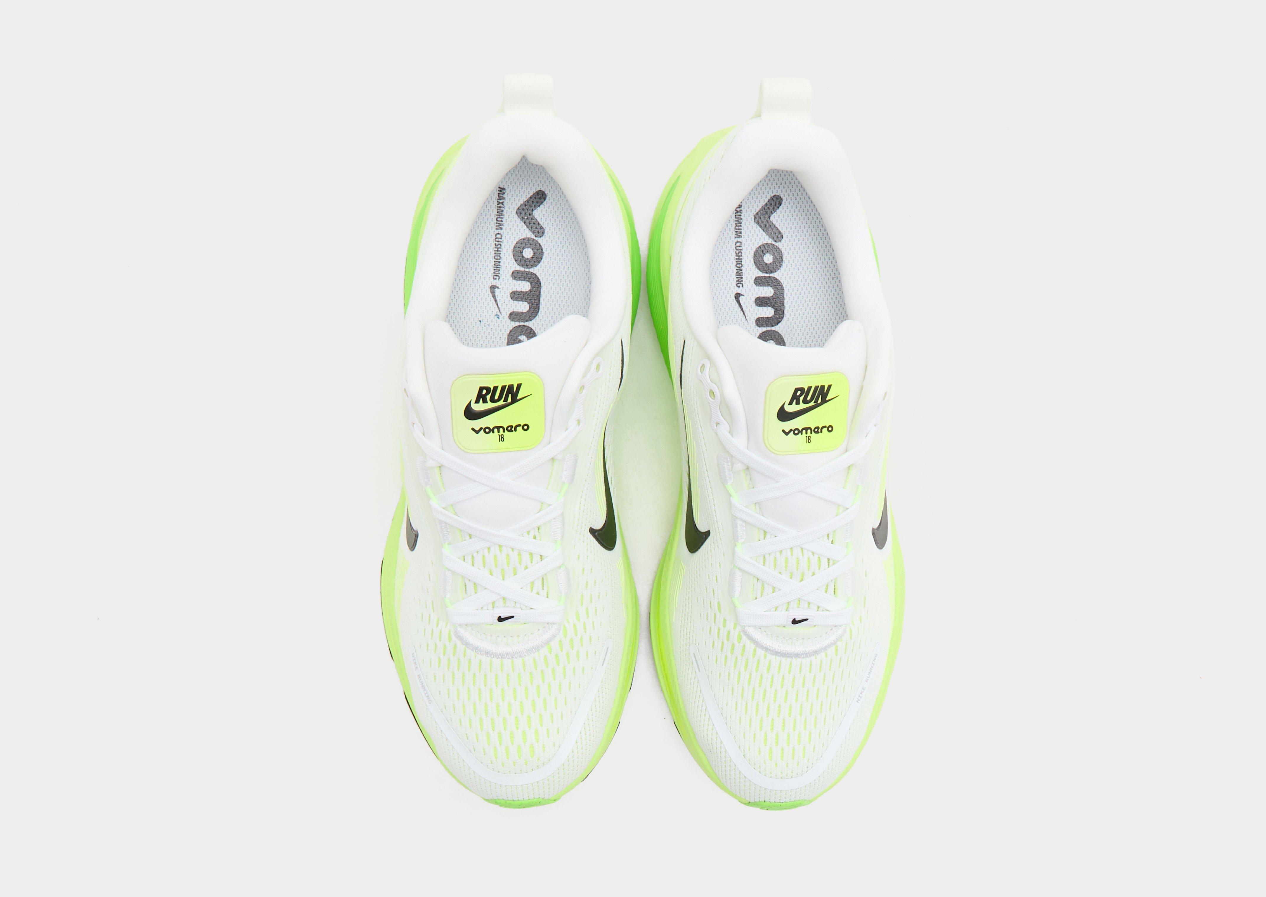 Nike vomero 18ホワイト/イエロー Nike Vomero 18 Men's White/Black/Electric Green/Volt