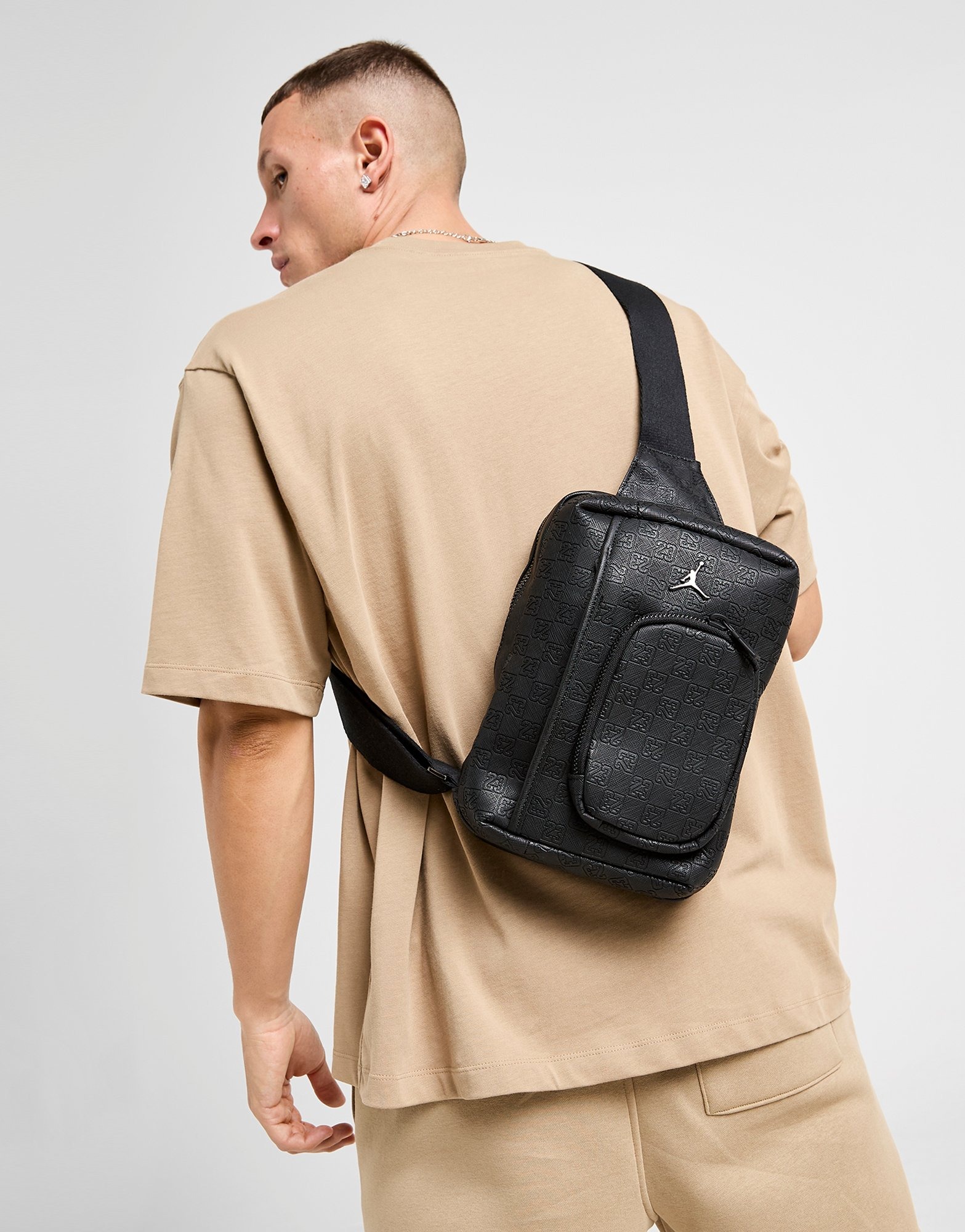 Black Jordan Monogram Sling Bag - JD Sports Global