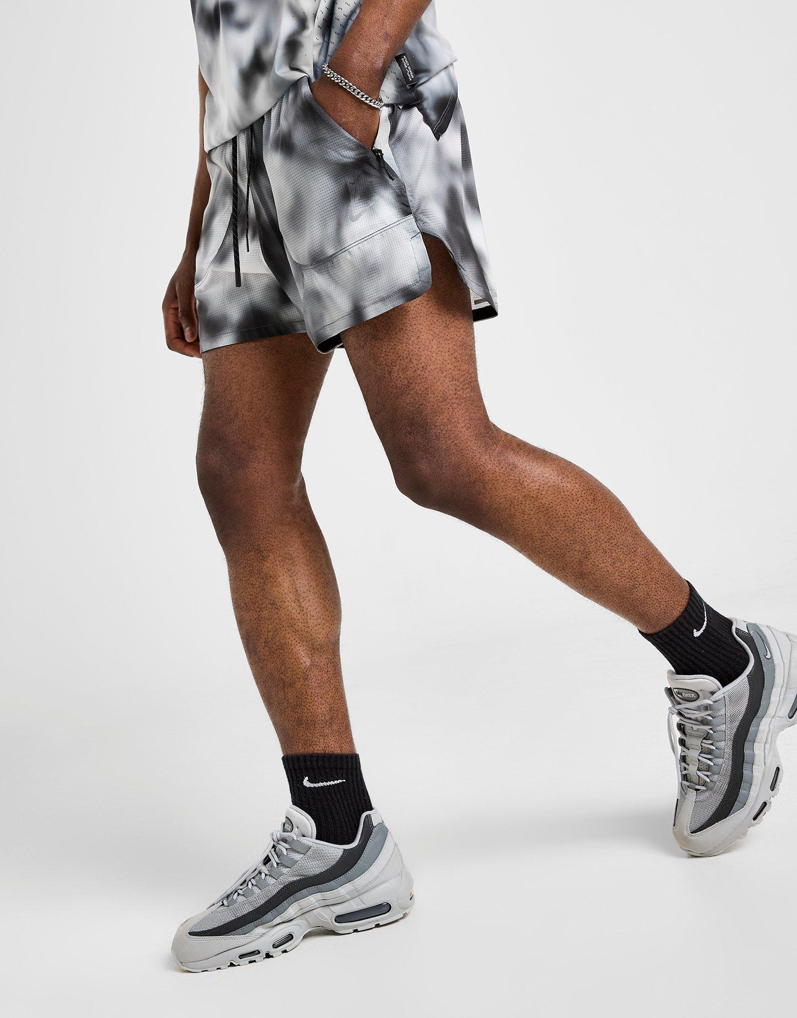 Black Nike Running Division All Over Print Shorts - JD