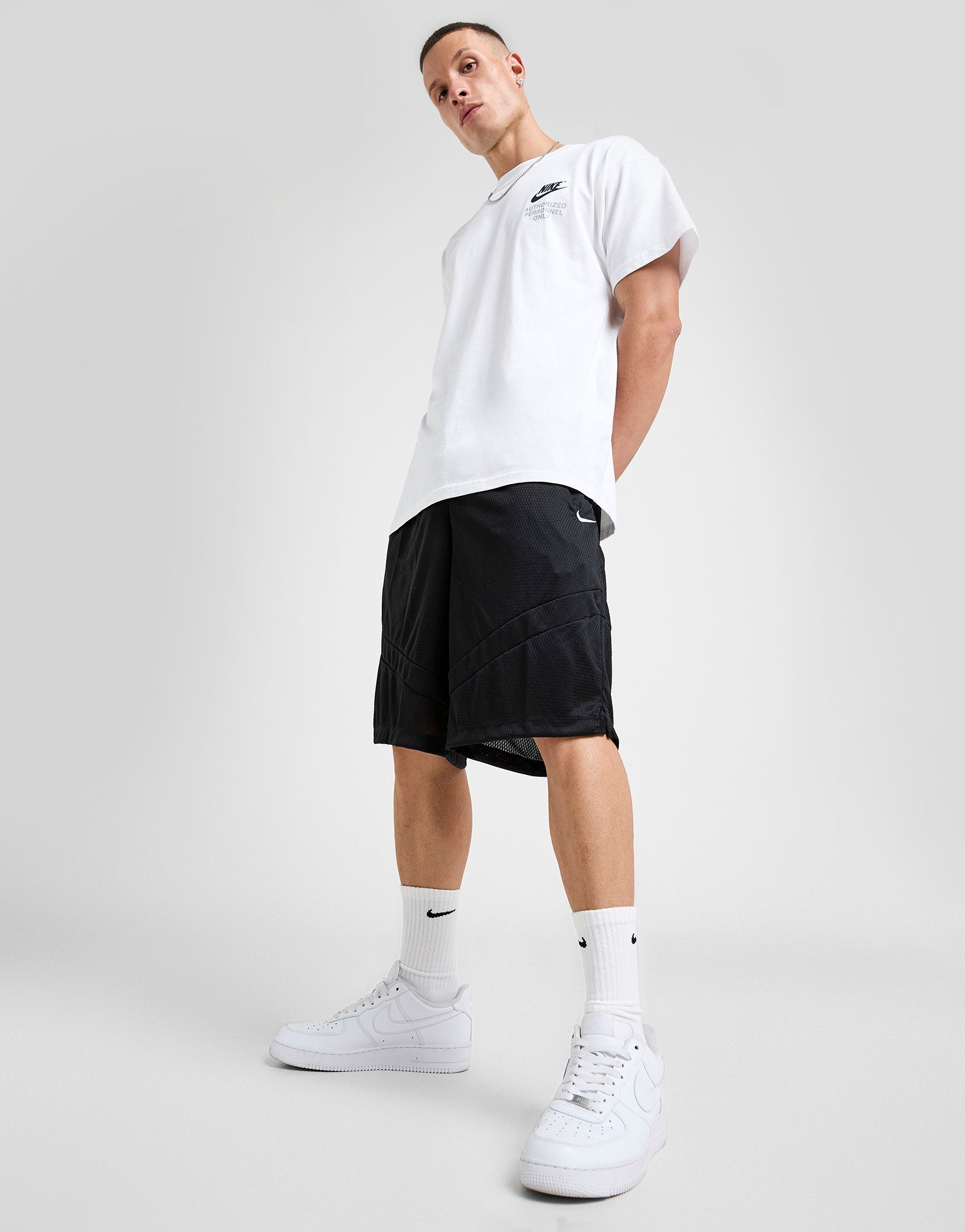 mens black nike basketball shorts