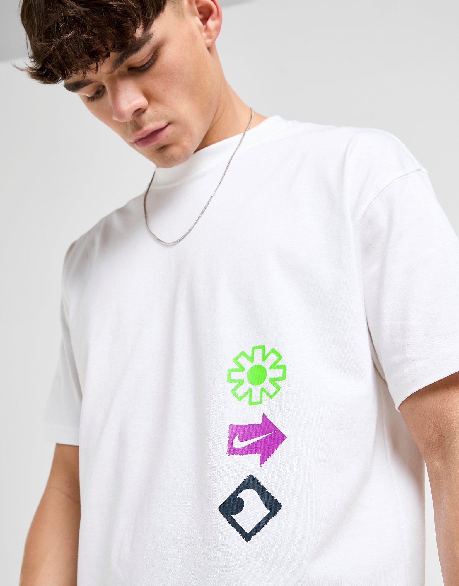 White Nike Dolphin Back Graphic T-Shirt - JD Sports Global