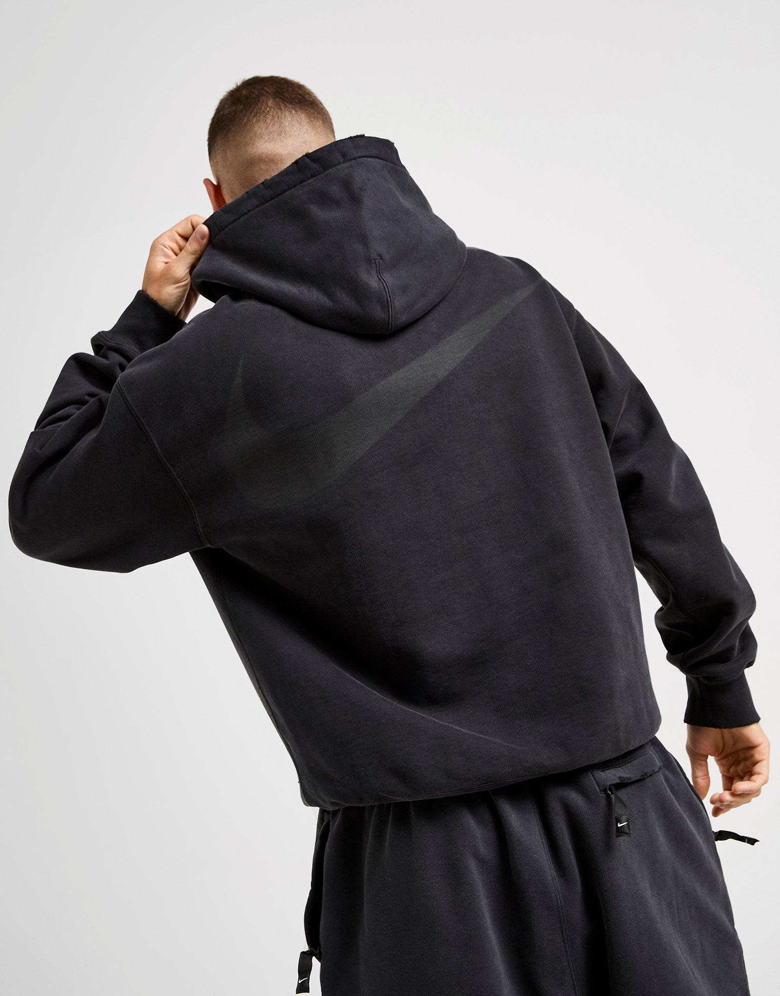 【NIKE】ナイキ Nam Washed Hoodie ヴィンテージ風 フーディ Black Nike Nam Washed Hoodie - JD Sports Global