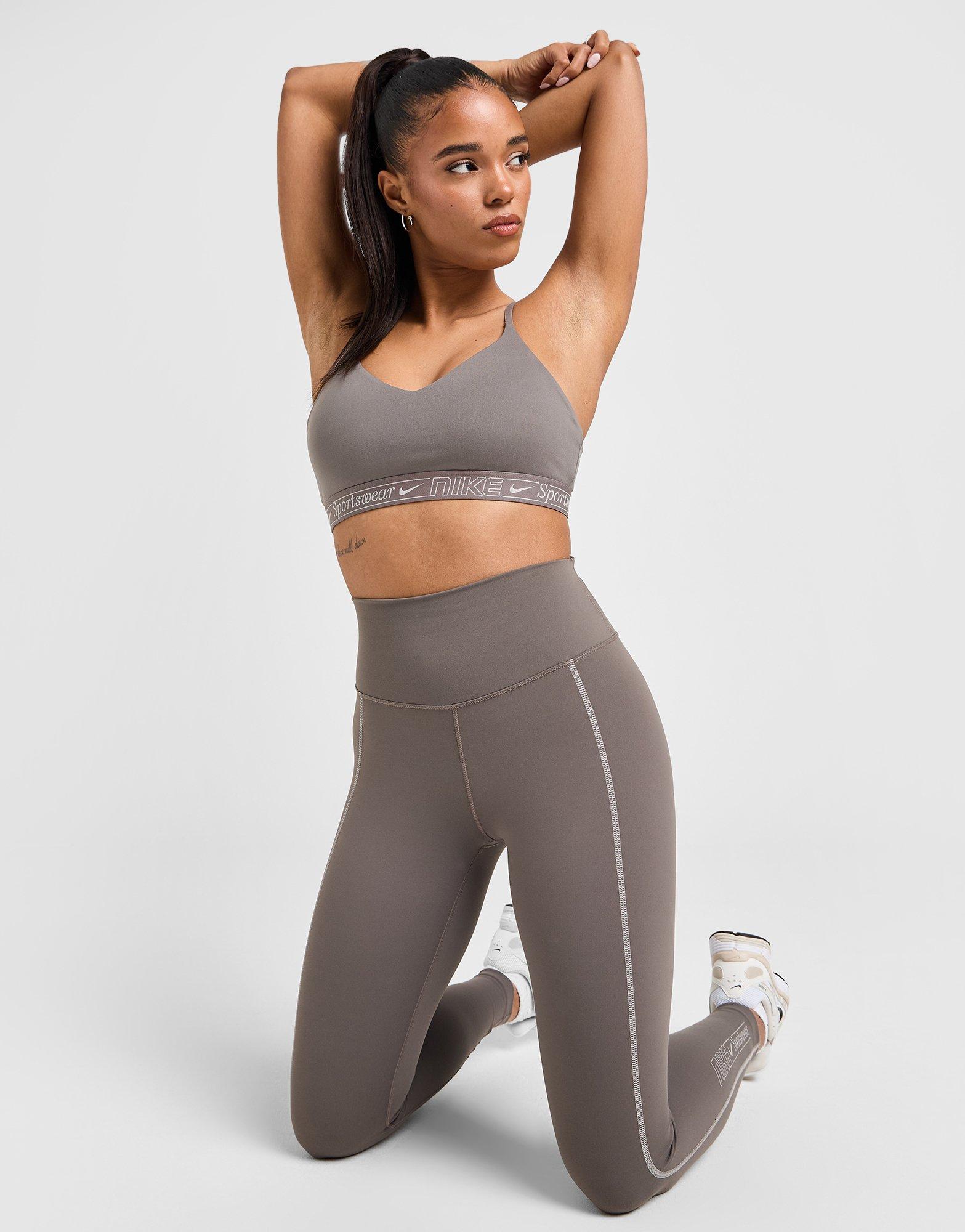 Nike Swoosh Reggiseni Sportivi Nike Marrone Bra Training Nike