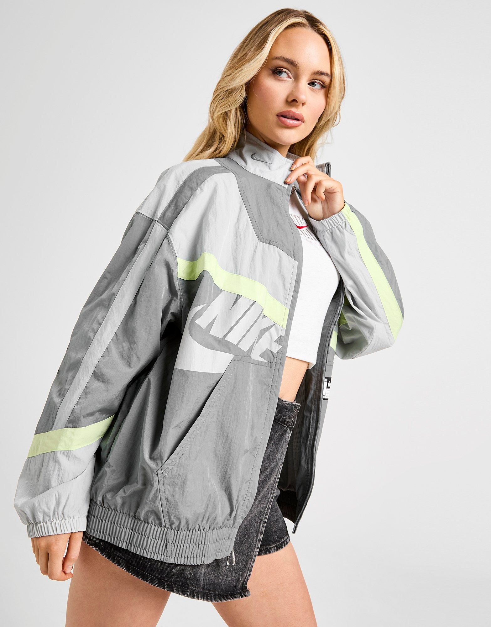 Nike Street Woven Jacket トラックジャケット アウター Grey Nike Street Woven Jacket - JD Sports Global