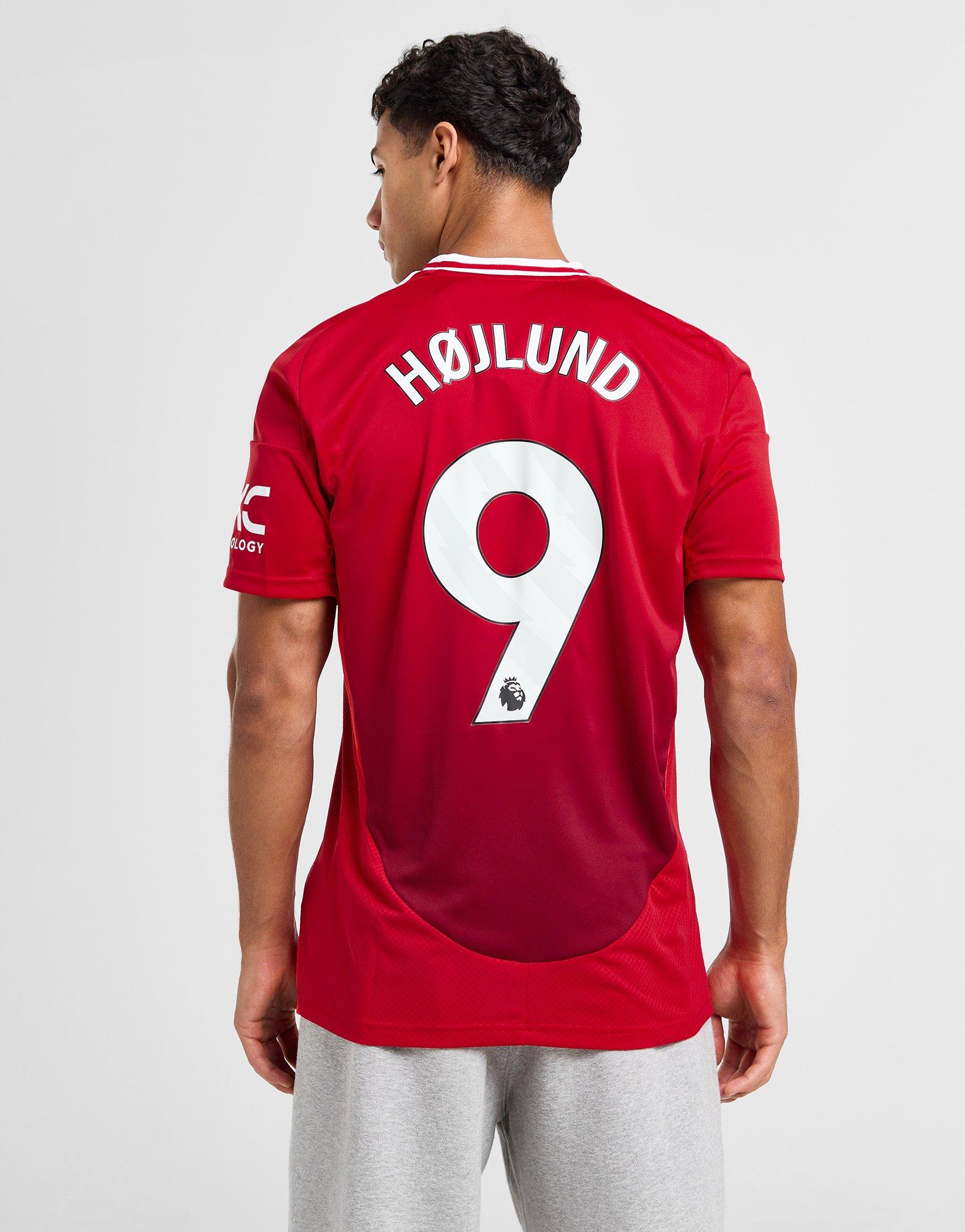 Red adidas Manchester United FC 2024/25 Hojlund #9 Home