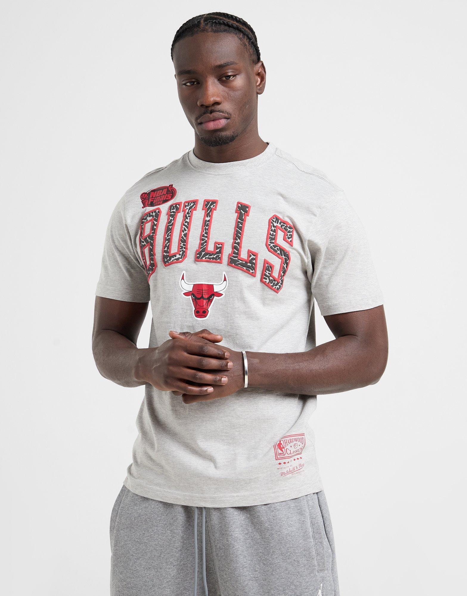 Grey Mitchell & Ness NBA Chicago Bulls T-Shirt - JD Sports