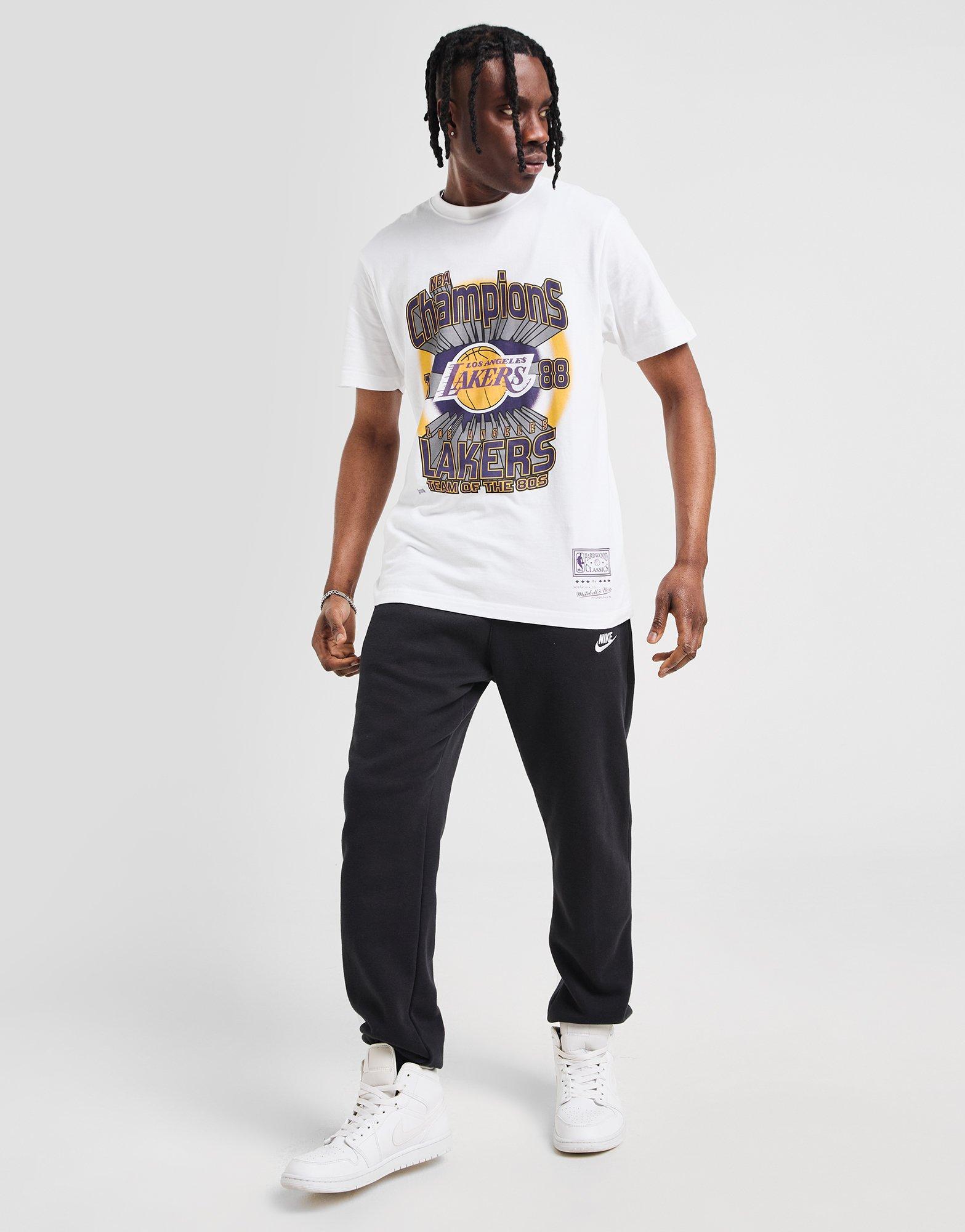 White Mitchell & Ness NBA LA Lakers Champions T-Shirt - JD