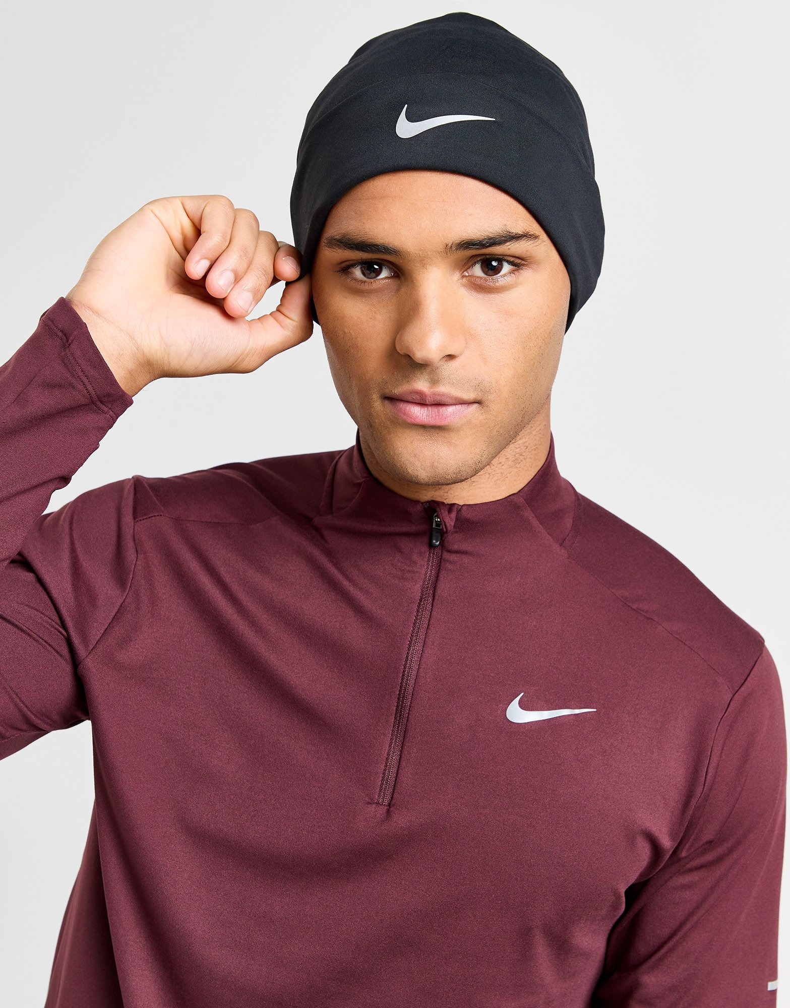Beanie Nike Cap Trend Black Nike Running Beanie Hat JD Sports UK