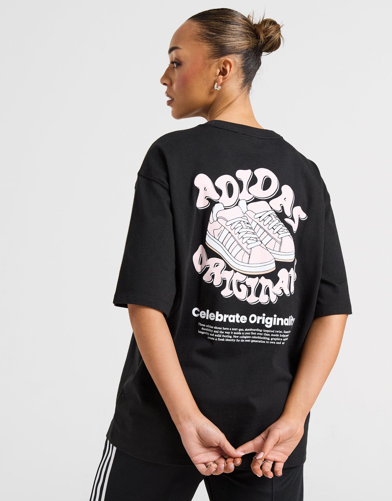 Black adidas Originals Footwear Bubble Graphic T-Shirt - JD